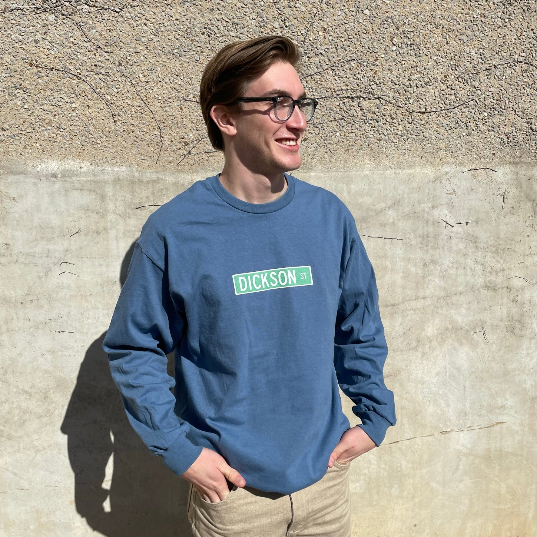 Dickson Street Sign Long Sleeve Men&