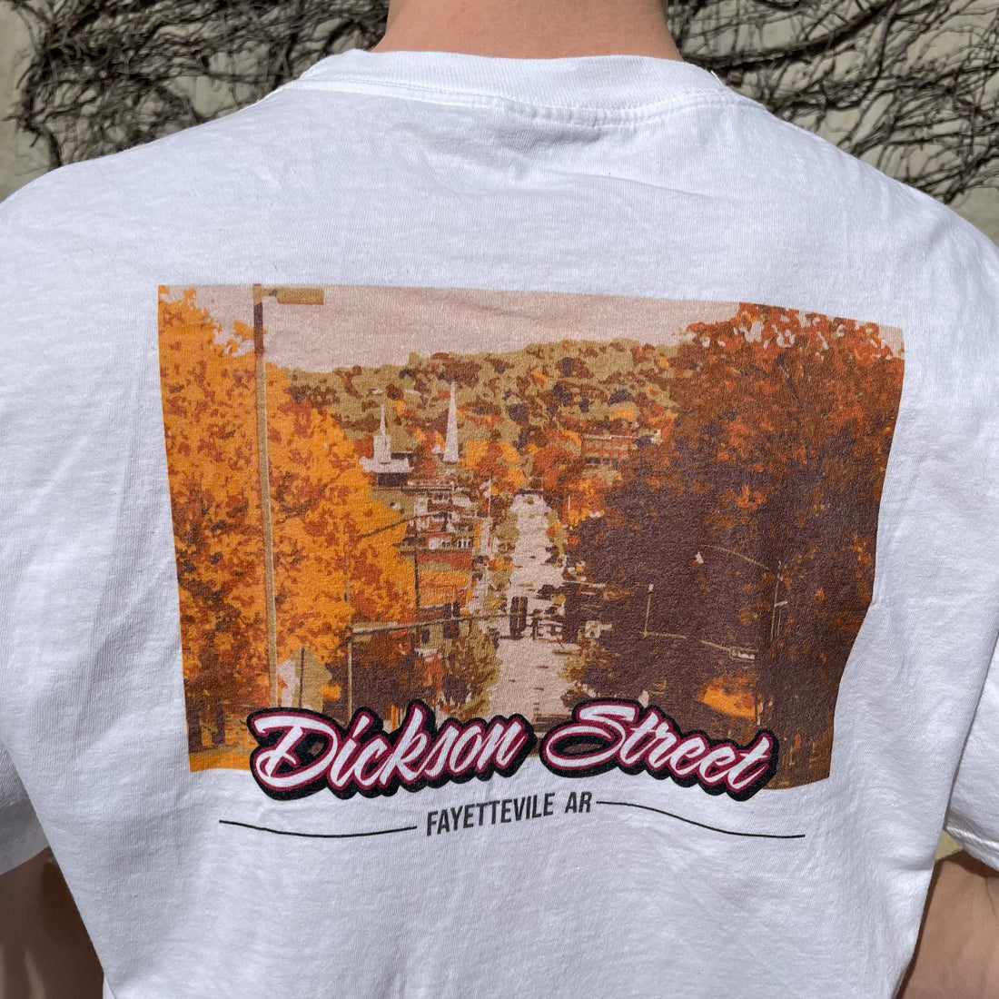 Dickson Street Back Print Men’s Garment-Dyed Heavyweight T-Shirt