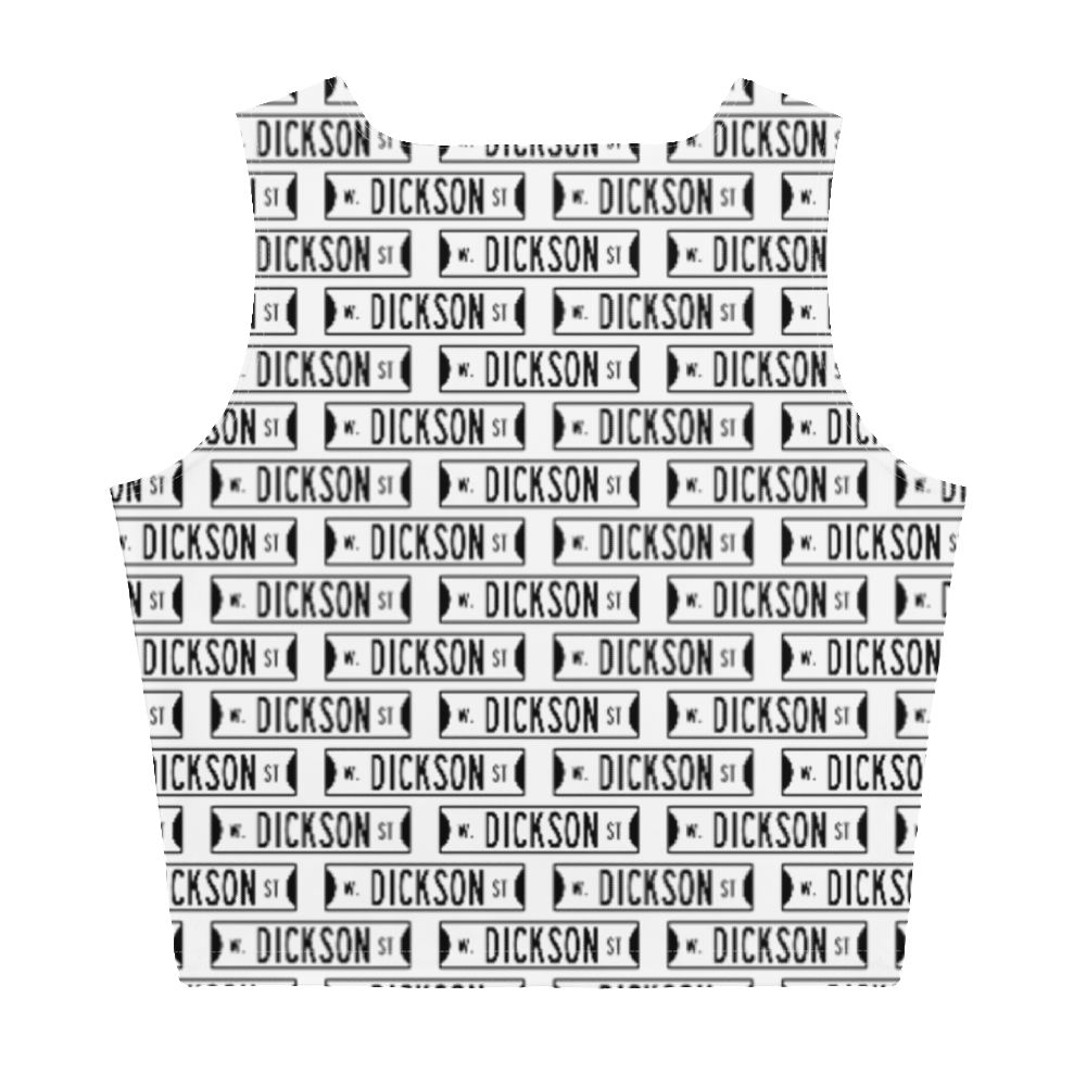 Retro Dickson Street Sign Crop Top