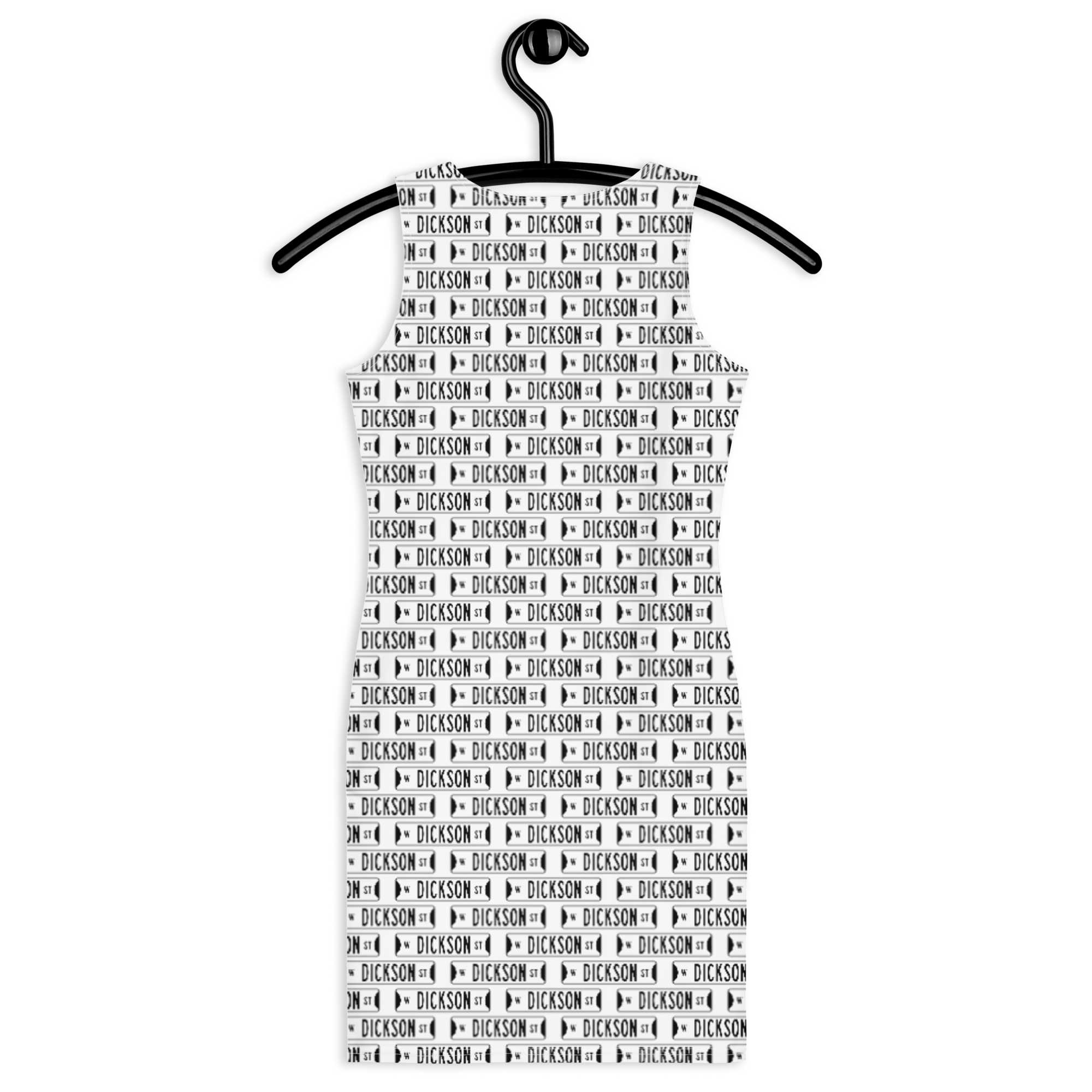 Retro Dickson Street Sign Fitted Dress