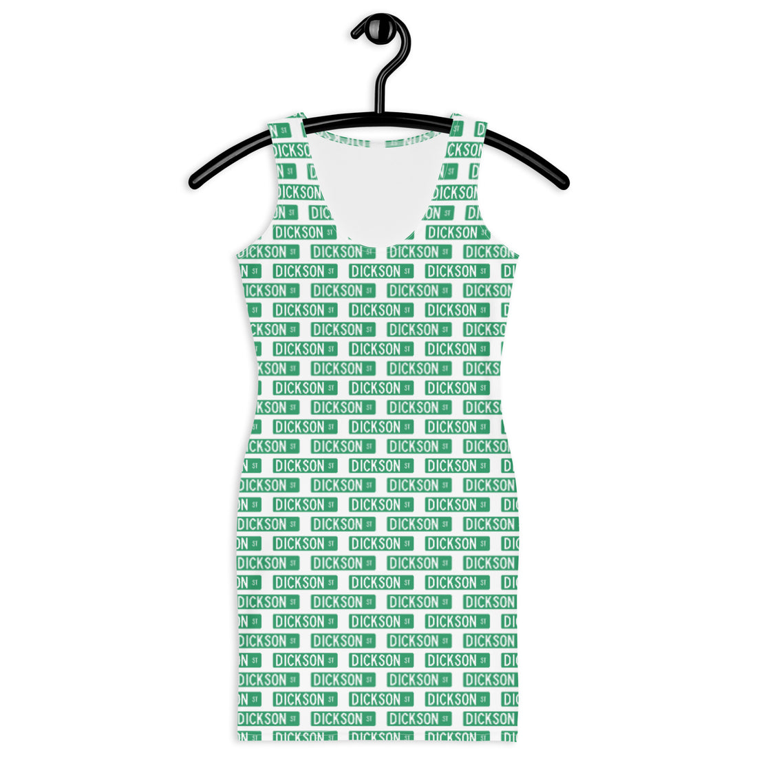 Dickson Street Sign Fitted Dress