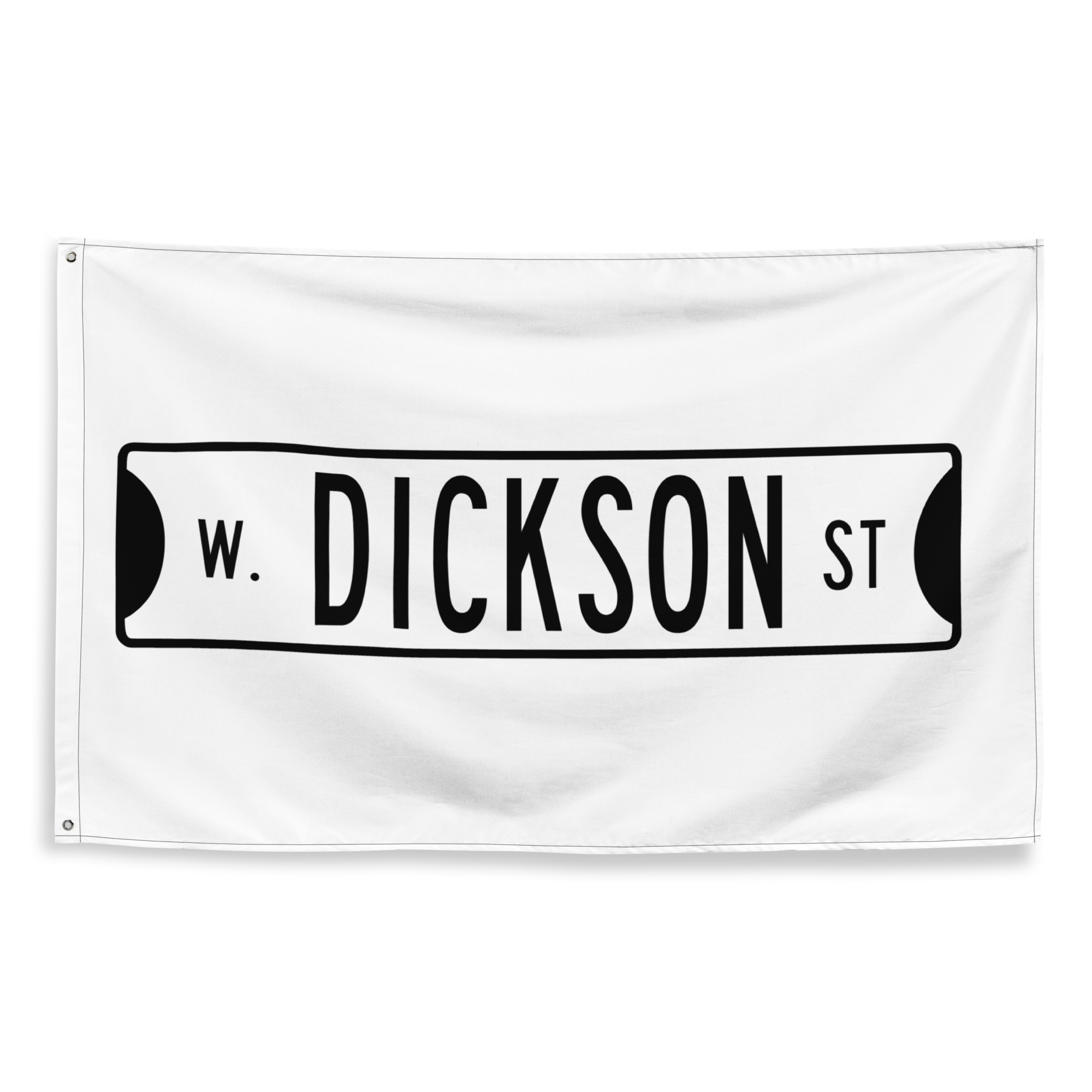 Retro Dickson Street Sign Flag