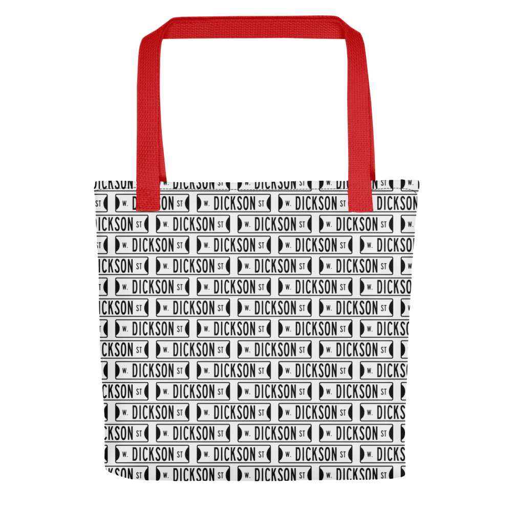 Retro Dickson Street Sign Tote Bag