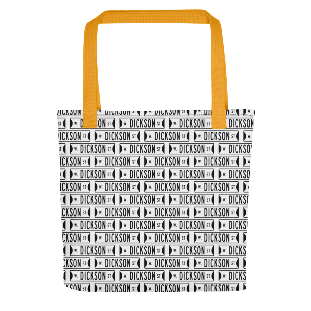 Retro Dickson Street Sign Tote Bag