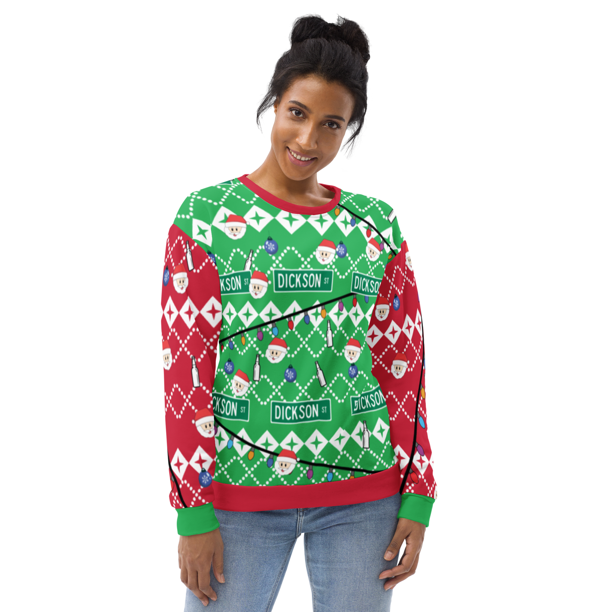 Dickson Street Sign Ugly Sweatshirt