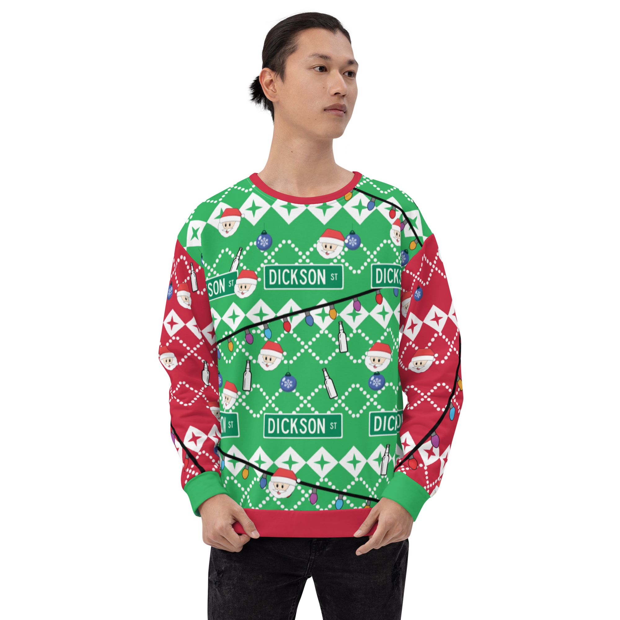 Dickson Street Sign Ugly Sweatshirt