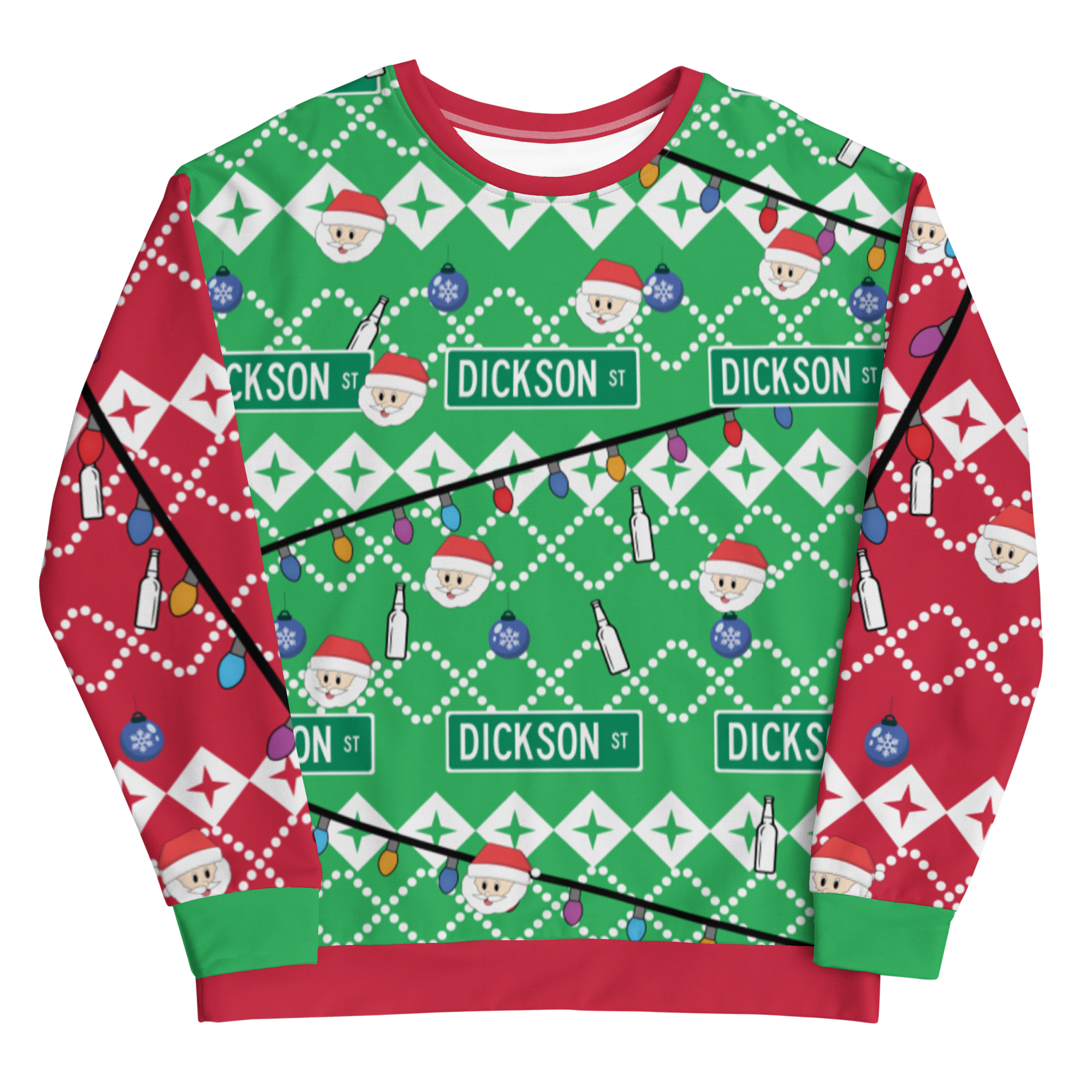 Dickson Street Sign Ugly Sweatshirt