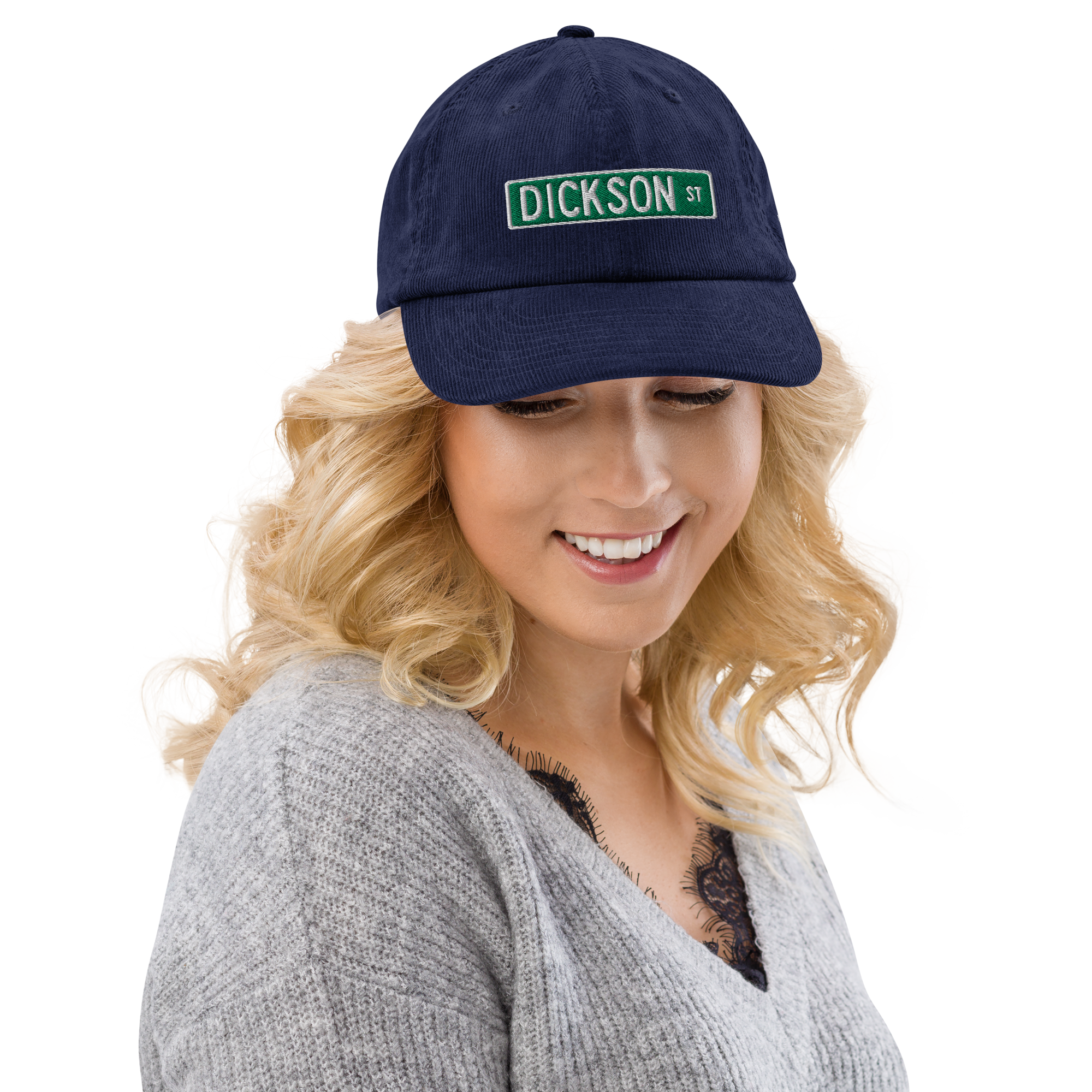 Dickson Street Sign Corduroy Hat