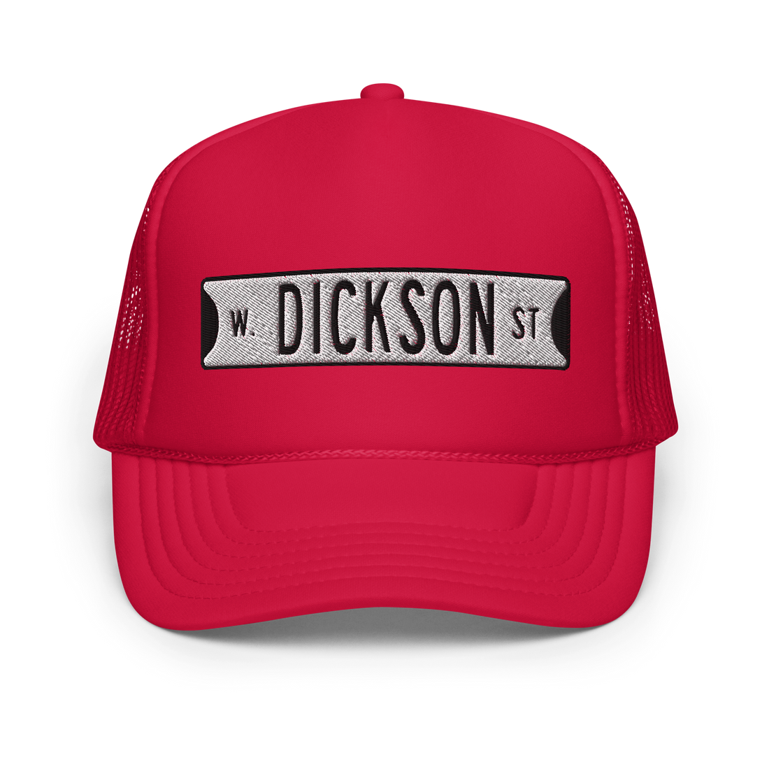 Retro Dickson Street Sign Foam Trucker Hat