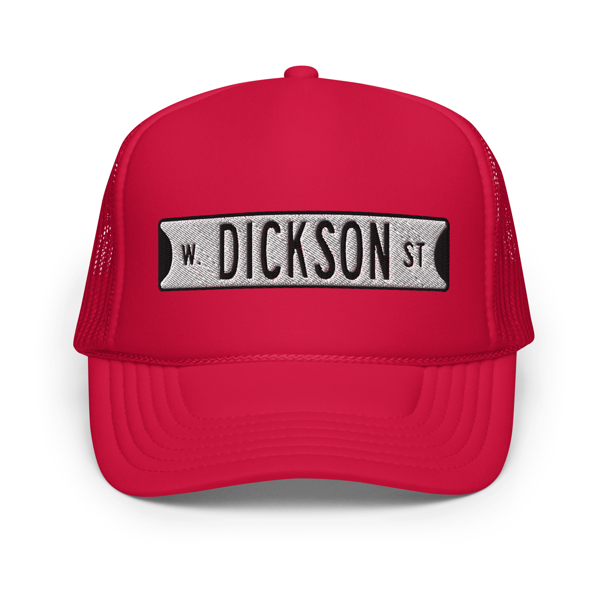 Retro Dickson Street Sign Foam Trucker Hat