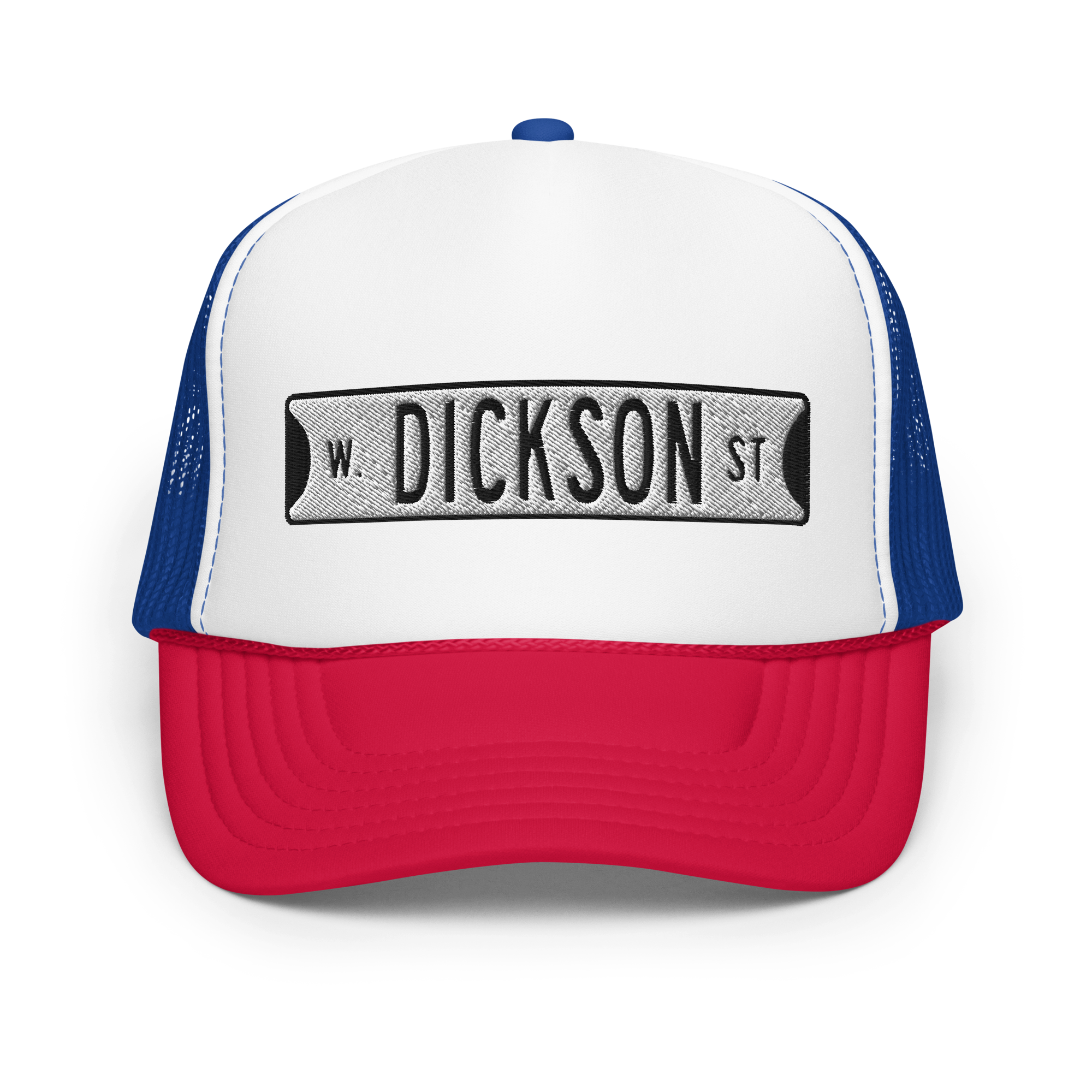 Retro Dickson Street Sign Foam Trucker Hat