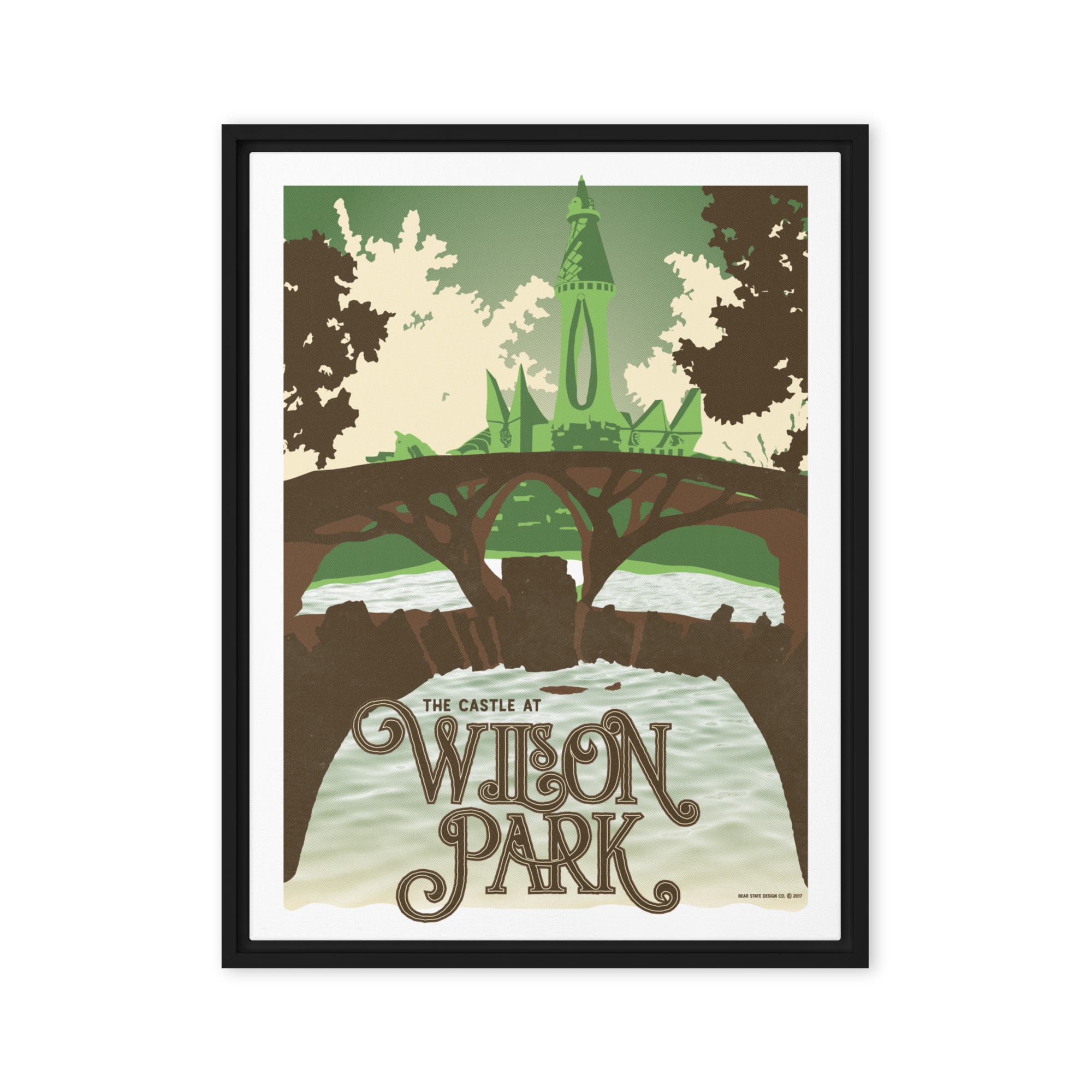 The Castle at Wilson Park Framed Canvas