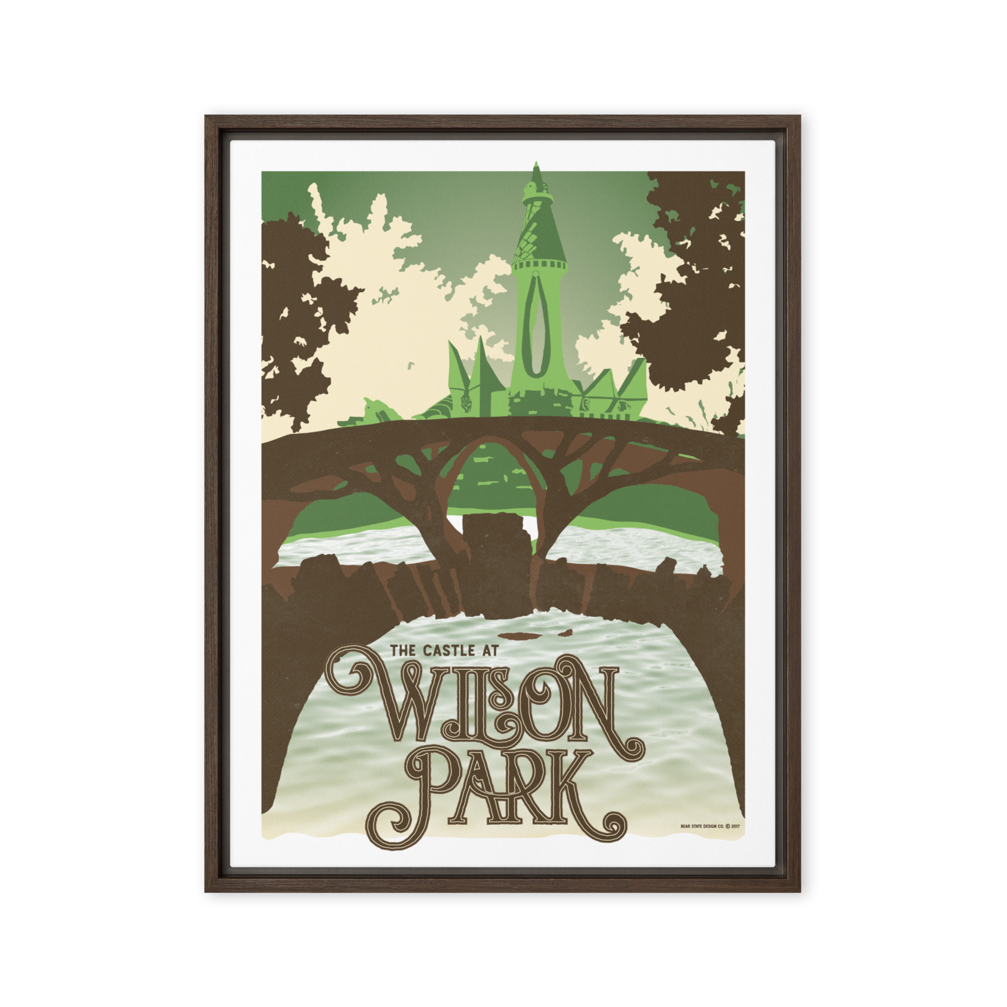 The Castle at Wilson Park Framed Canvas