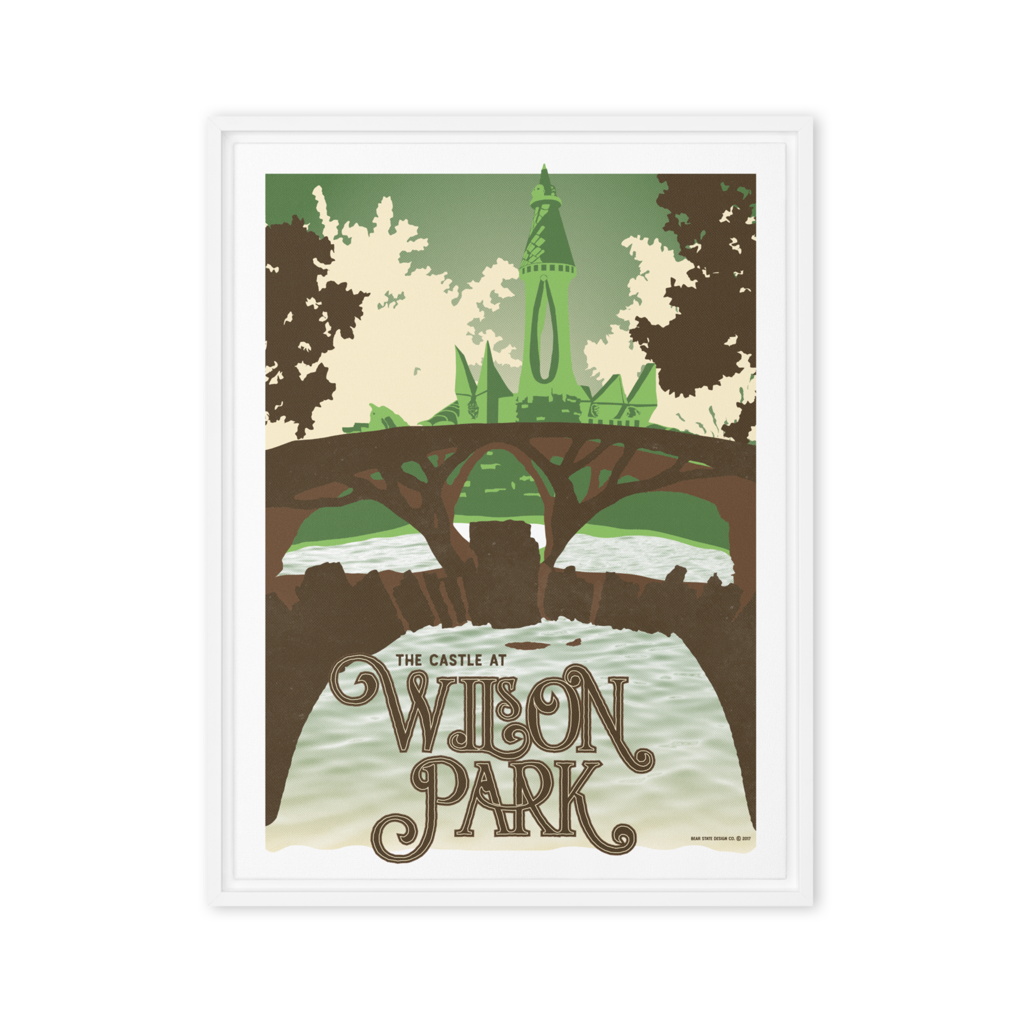 The Castle at Wilson Park Framed Canvas