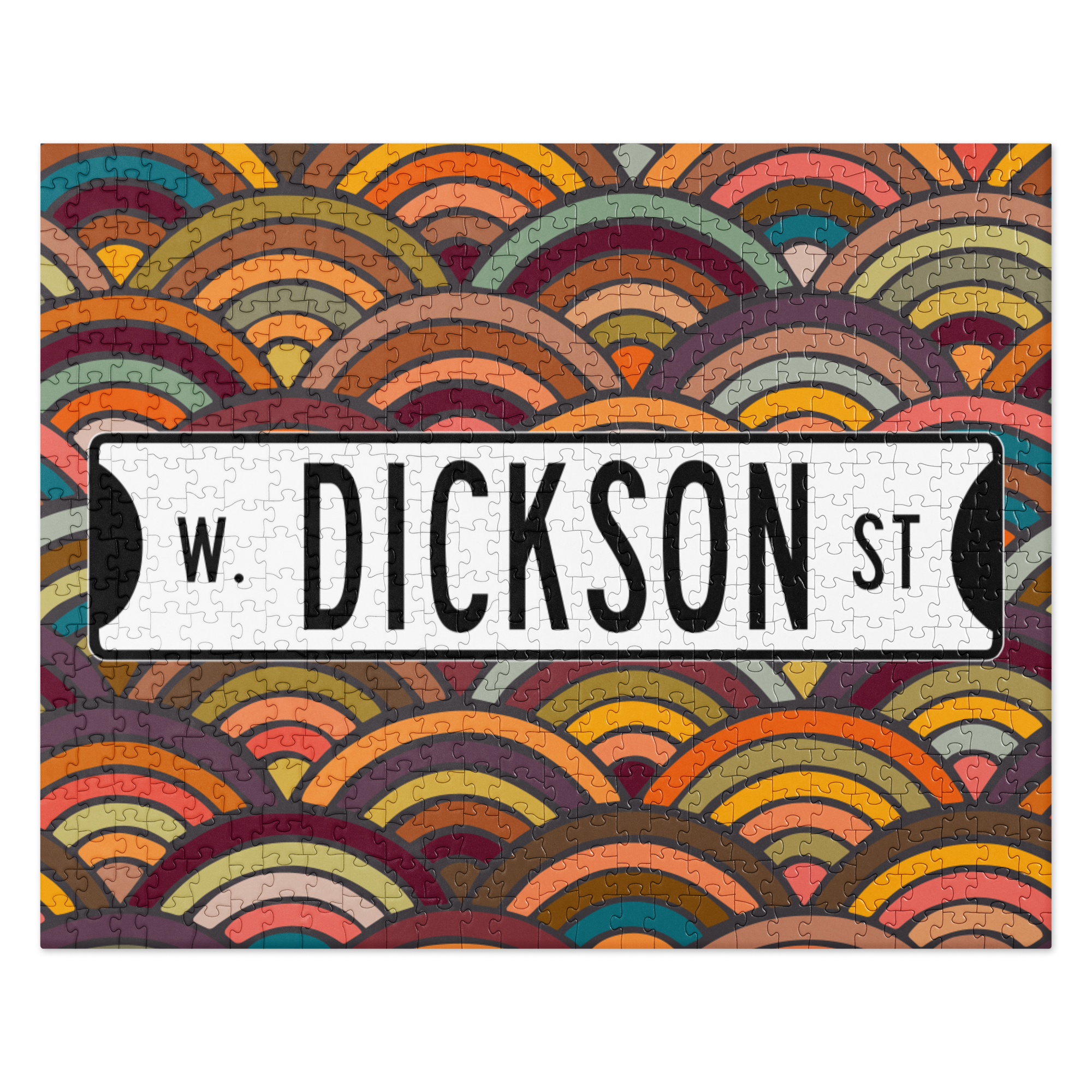 Retro Dickson Street Sign Jigsaw puzzle