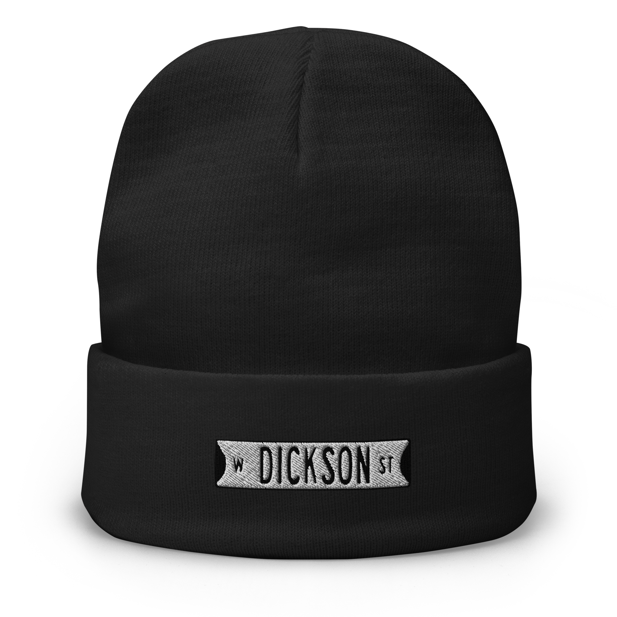 Retro Dickson Street Sign Embroidered Beanie