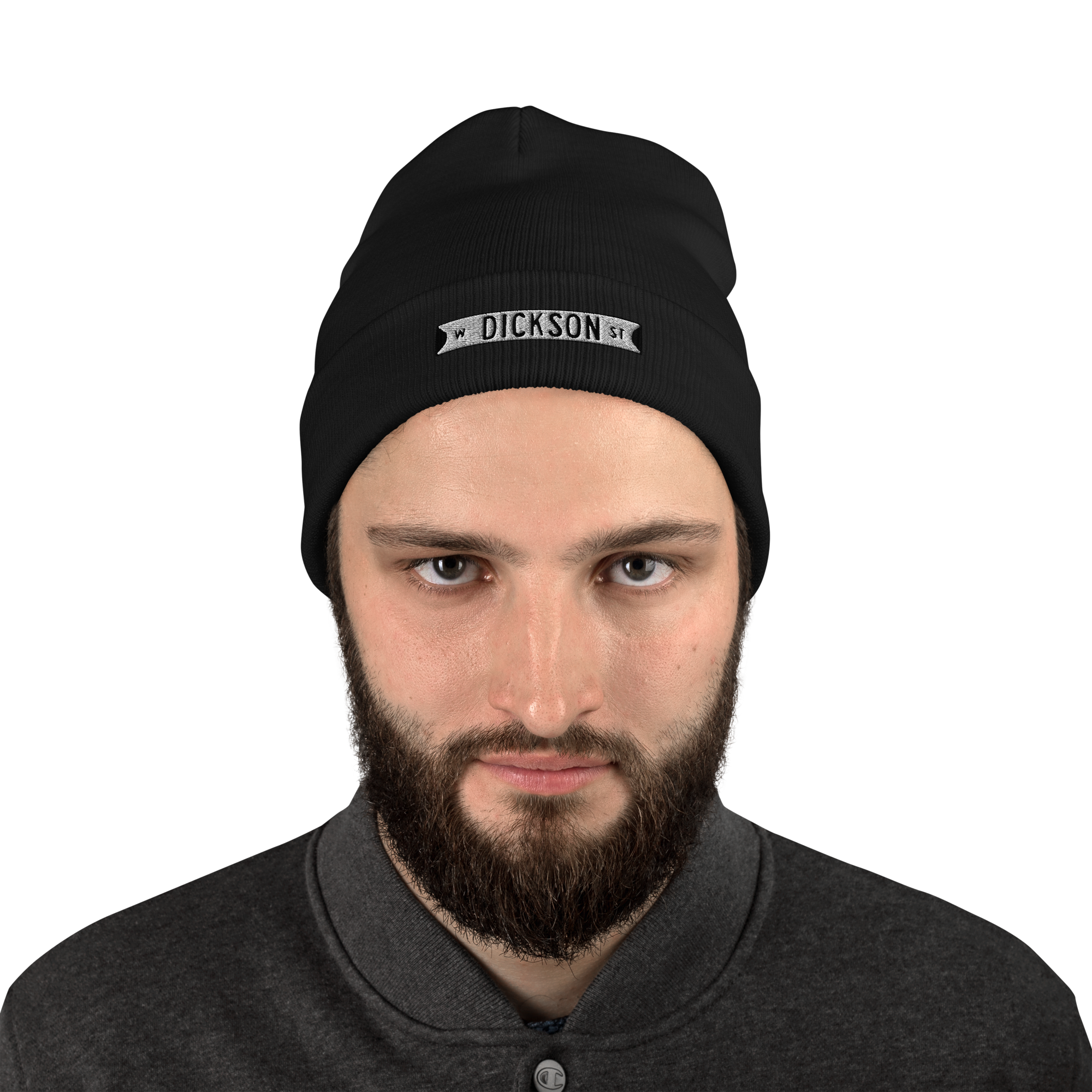 Retro Dickson Street Sign Embroidered Beanie