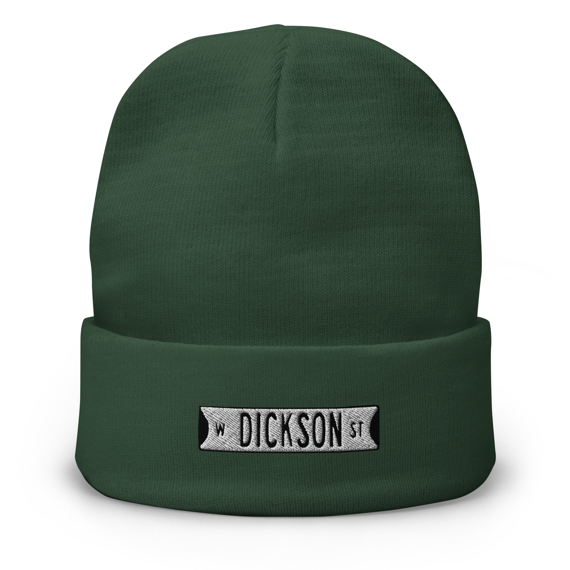 Retro Dickson Street Sign Embroidered Beanie