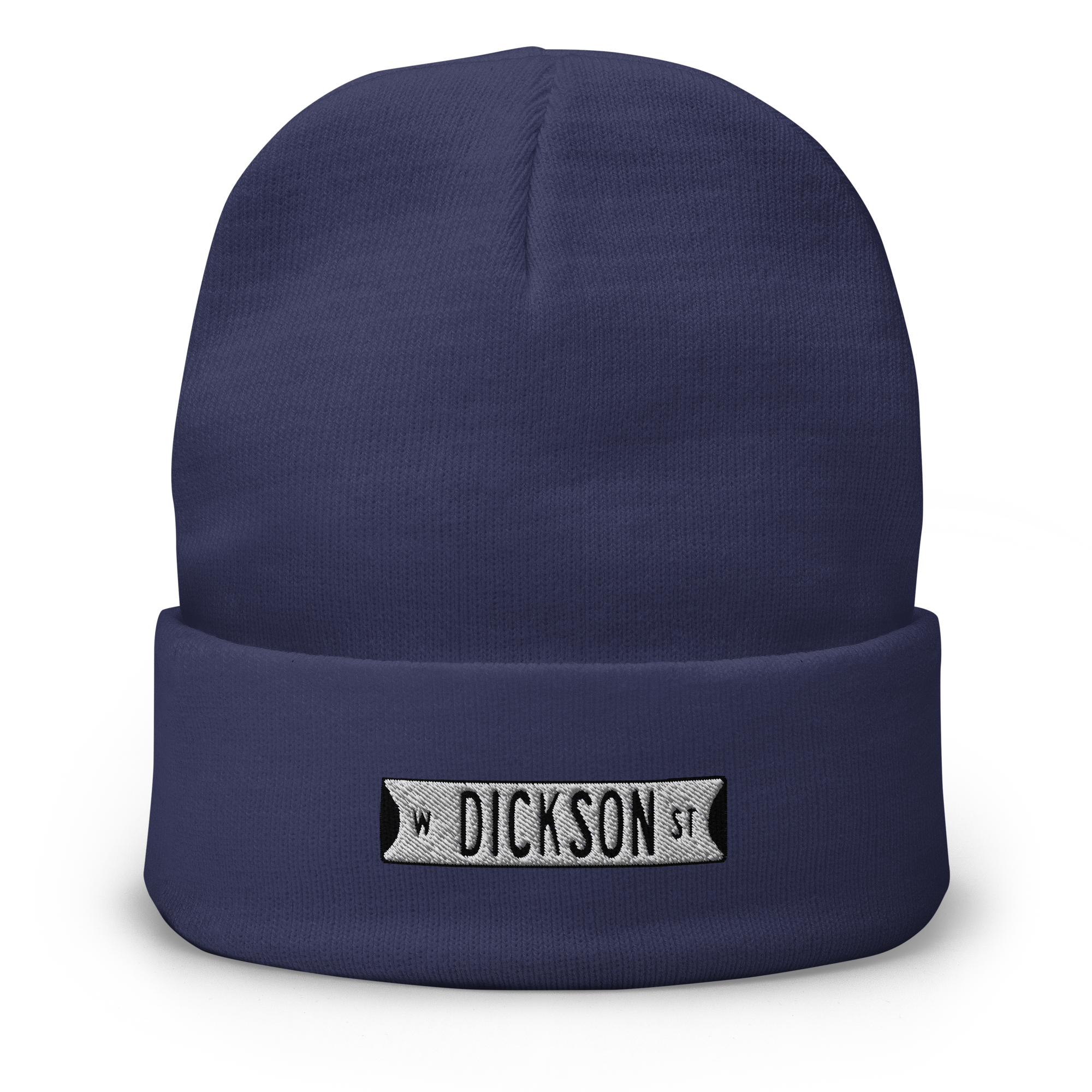 Retro Dickson Street Sign Embroidered Beanie