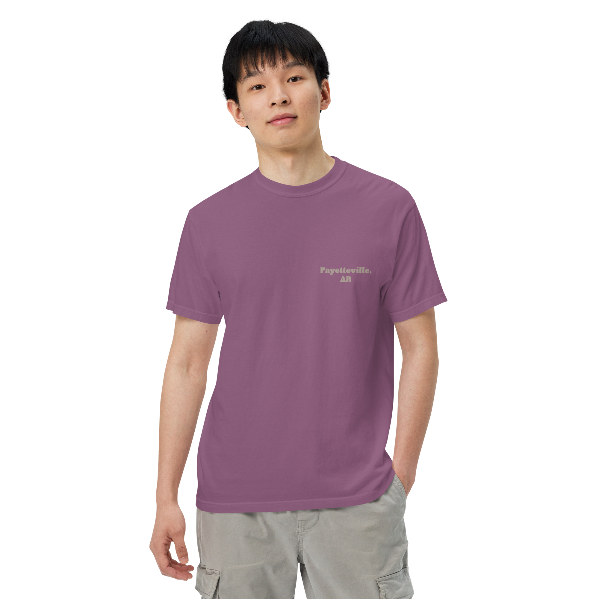 Dickson Street Back Print Men’s Garment-Dyed Heavyweight T-Shirt