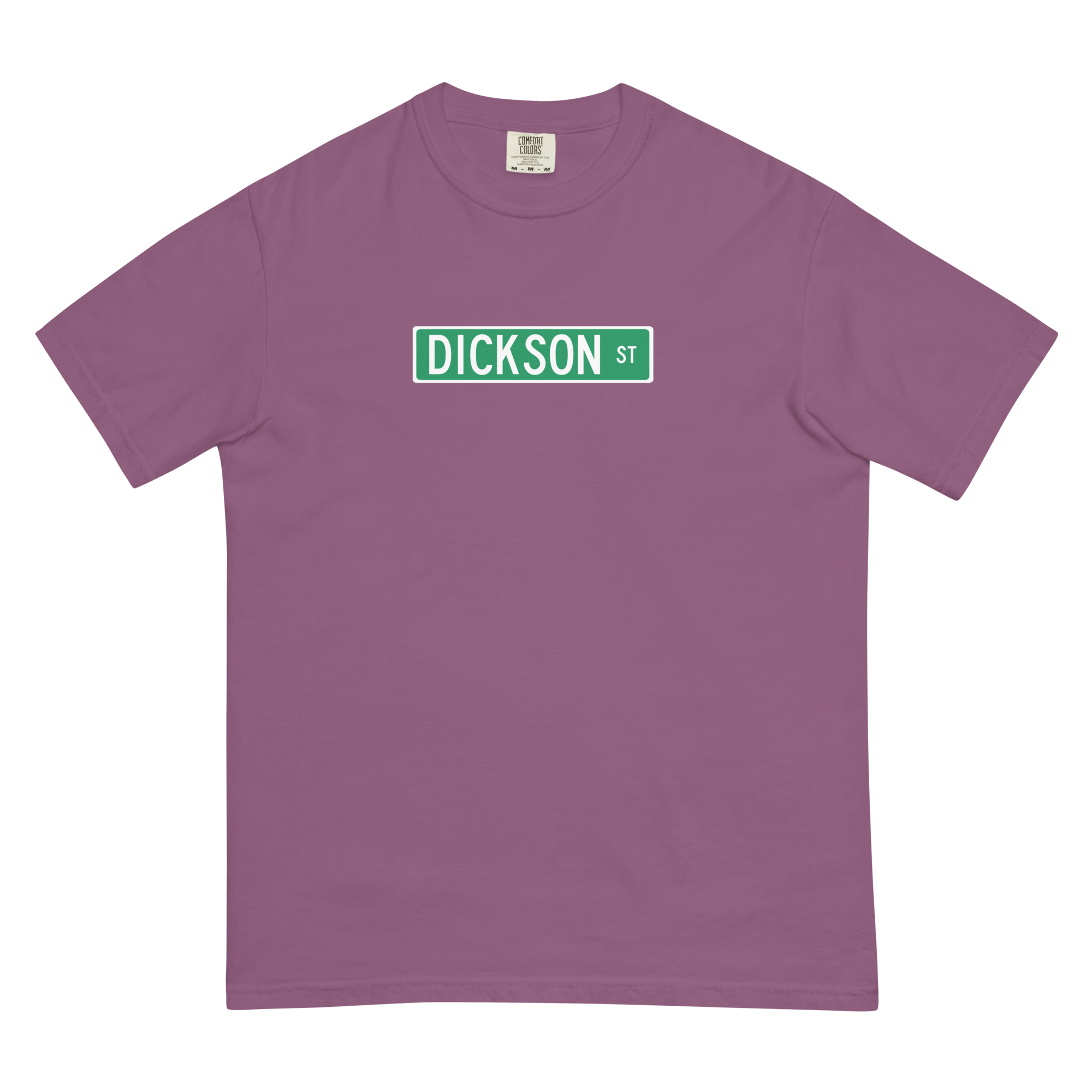 Dickson Street Sign Garment-Dyed Heavyweight Men’s T-shirt