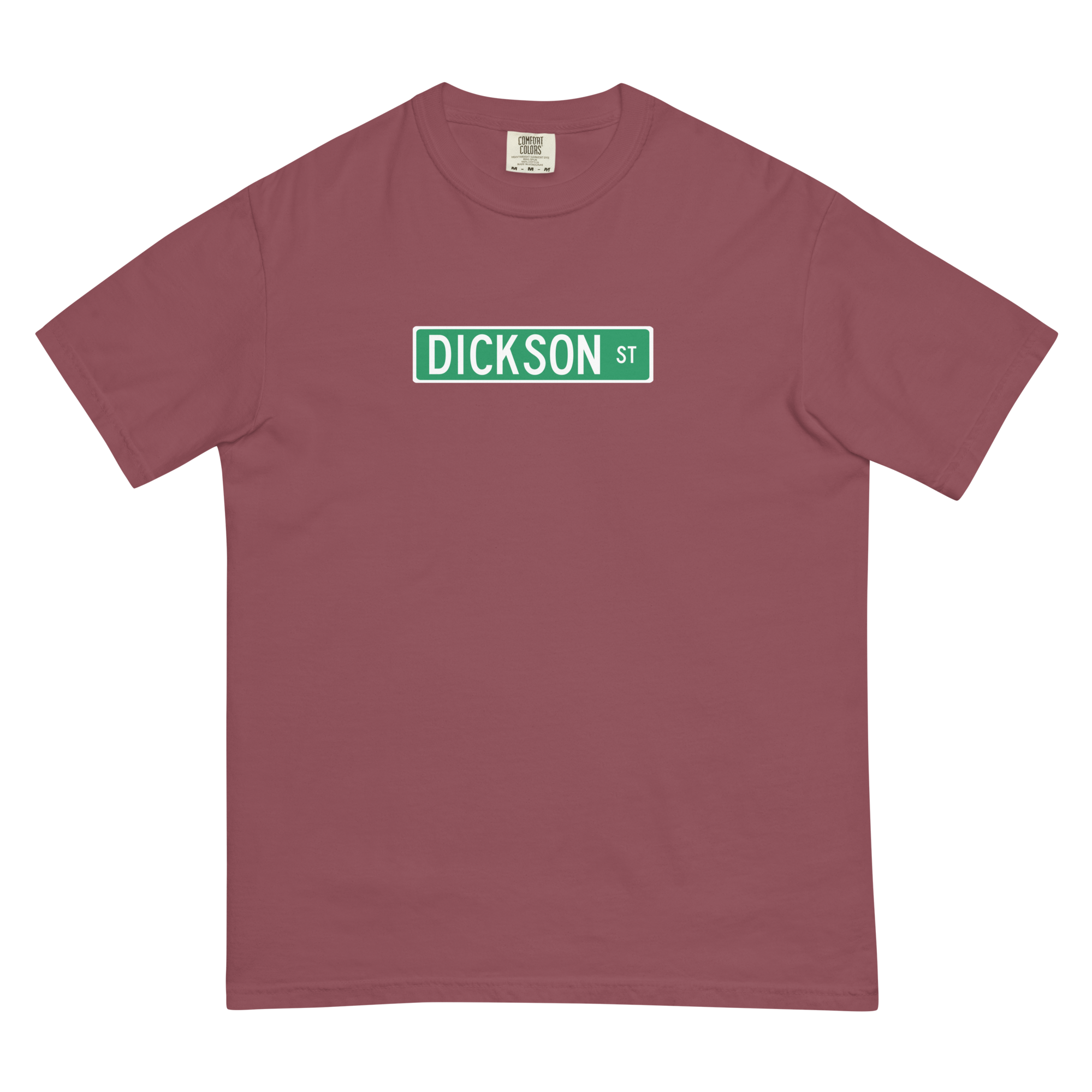 Dickson Street Sign Garment-Dyed Heavyweight Men’s T-shirt