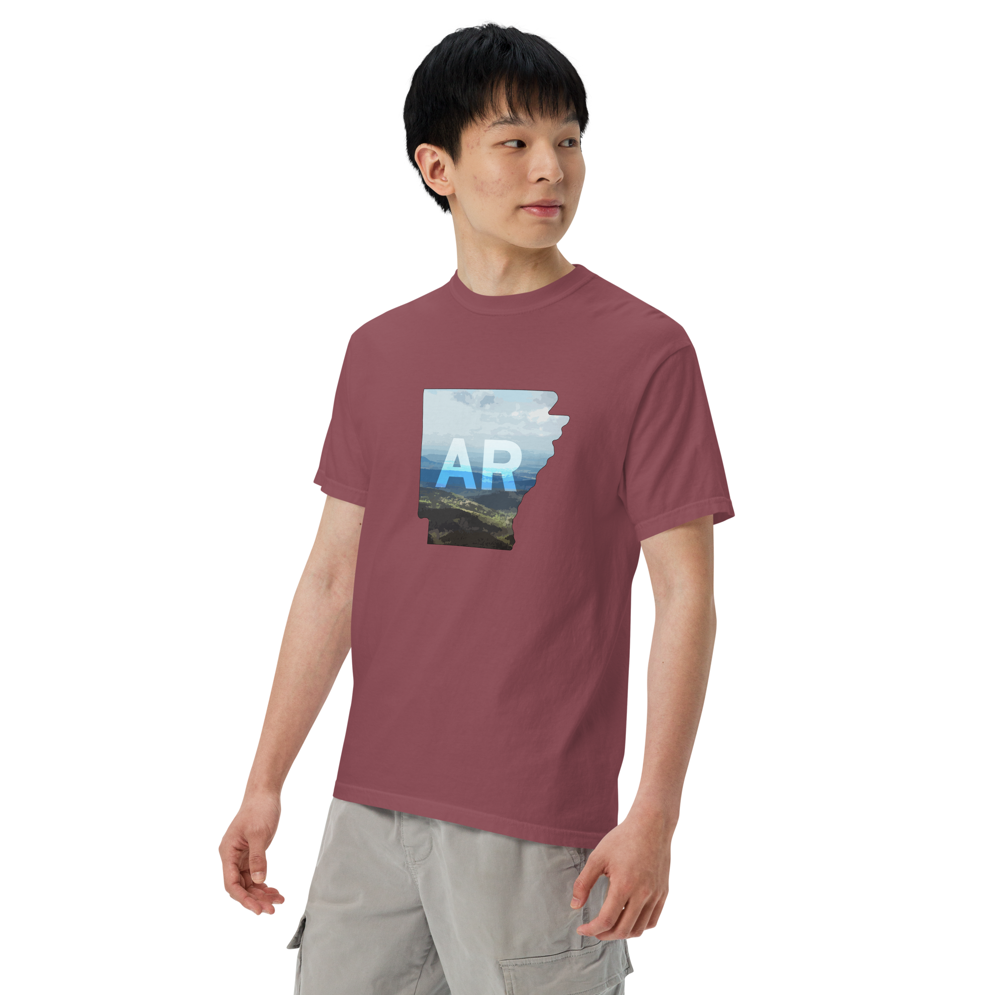Arkansas Mountains Men’s Garment-Dyed Heavyweight T-Shirt