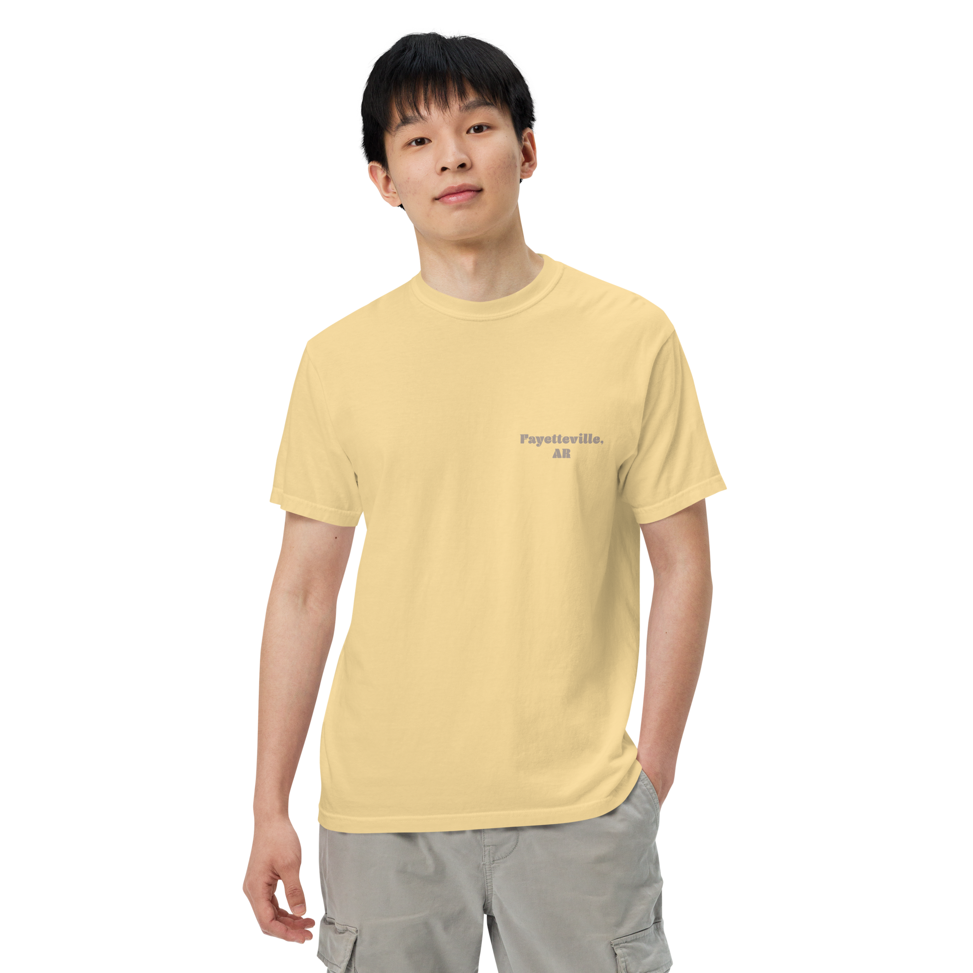 Dickson Street Back Print Men’s Garment-Dyed Heavyweight T-Shirt