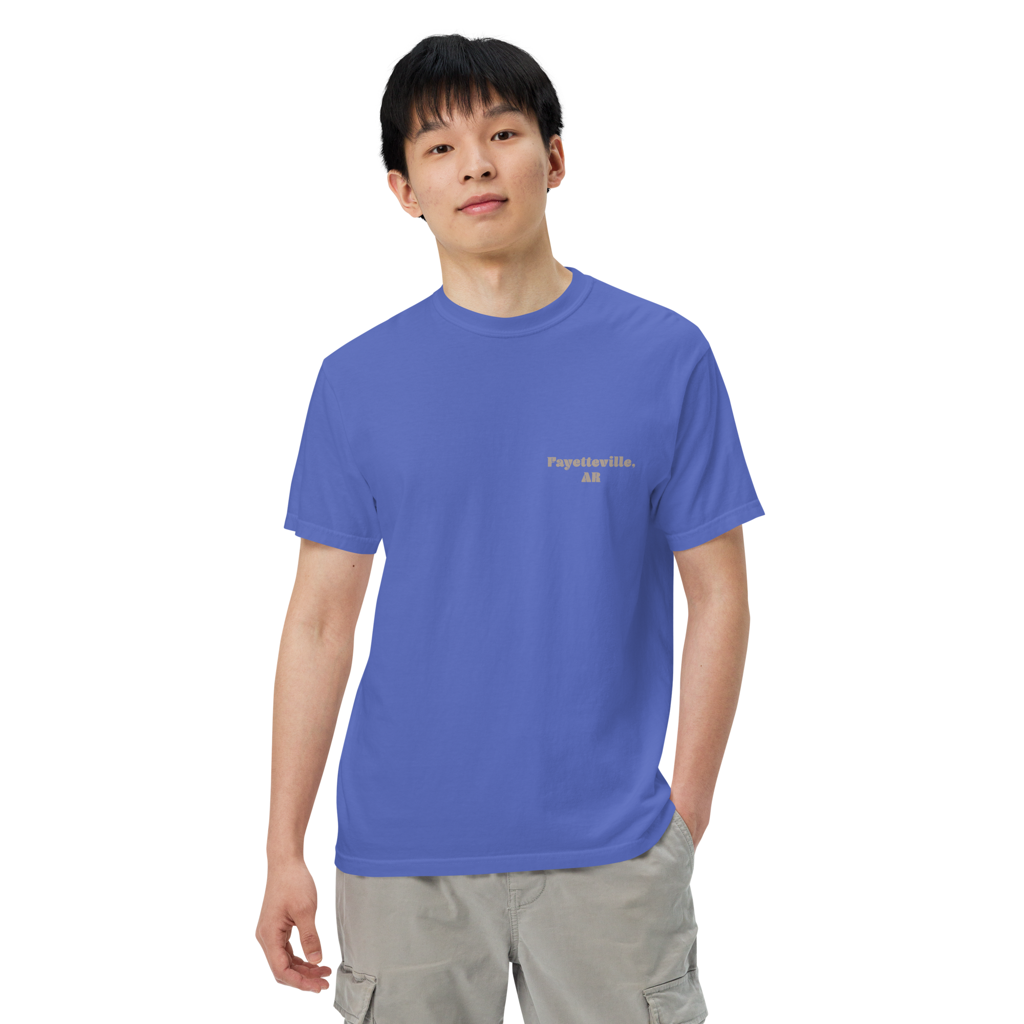 Dickson Street Back Print Men’s Garment-Dyed Heavyweight T-Shirt