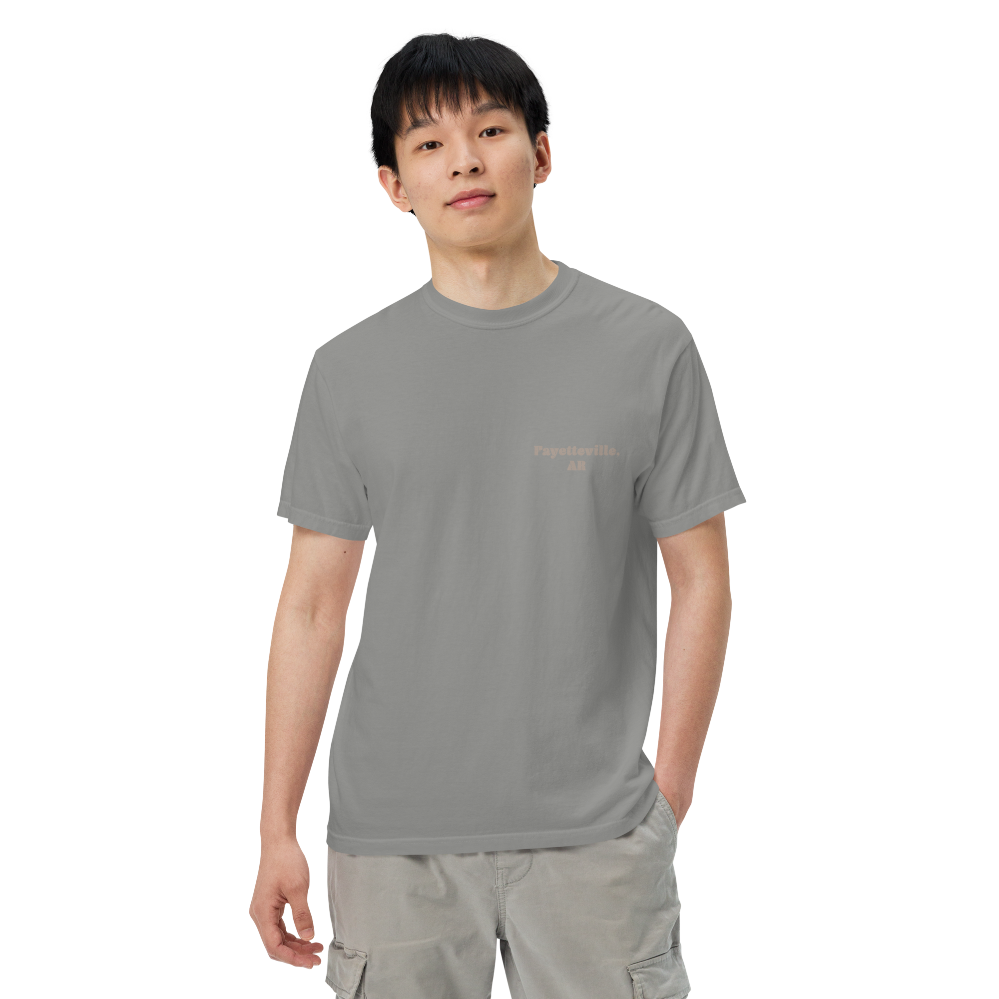 Dickson Street Back Print Men’s Garment-Dyed Heavyweight T-Shirt