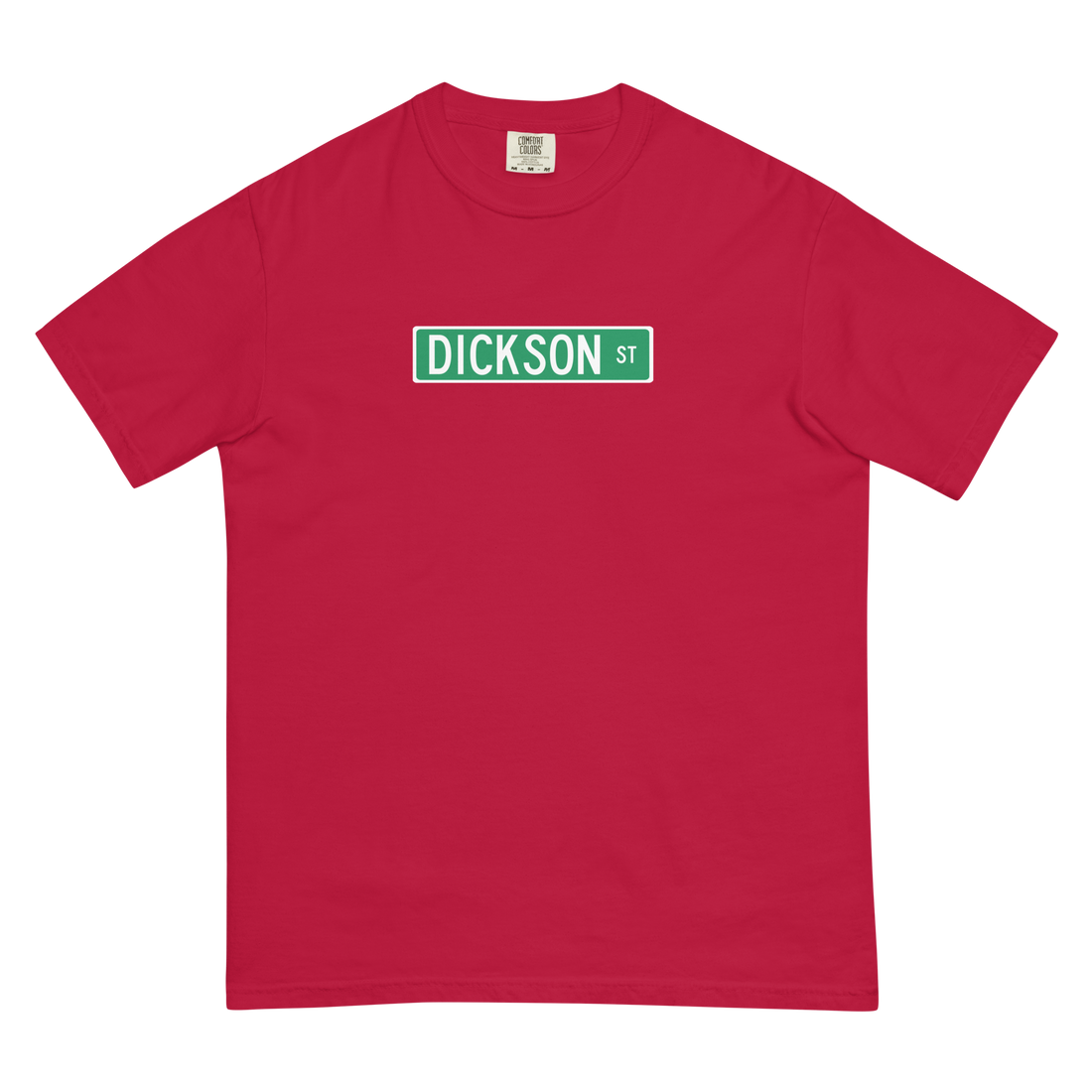 Dickson Street Sign Garment-Dyed Heavyweight Men’s T-shirt