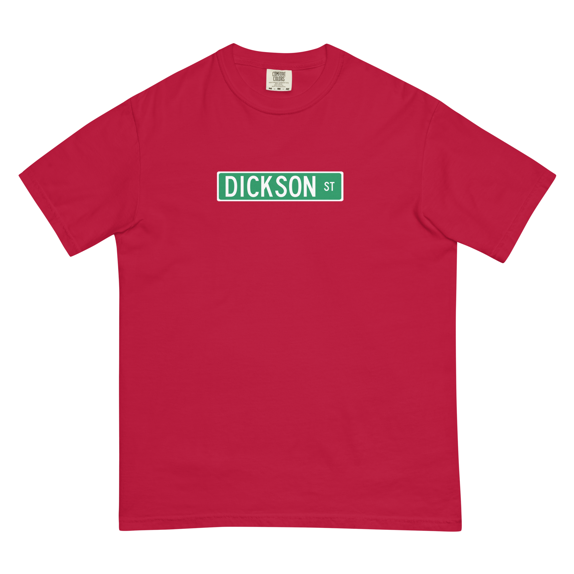 Dickson Street Sign Garment-Dyed Heavyweight Men’s T-shirt