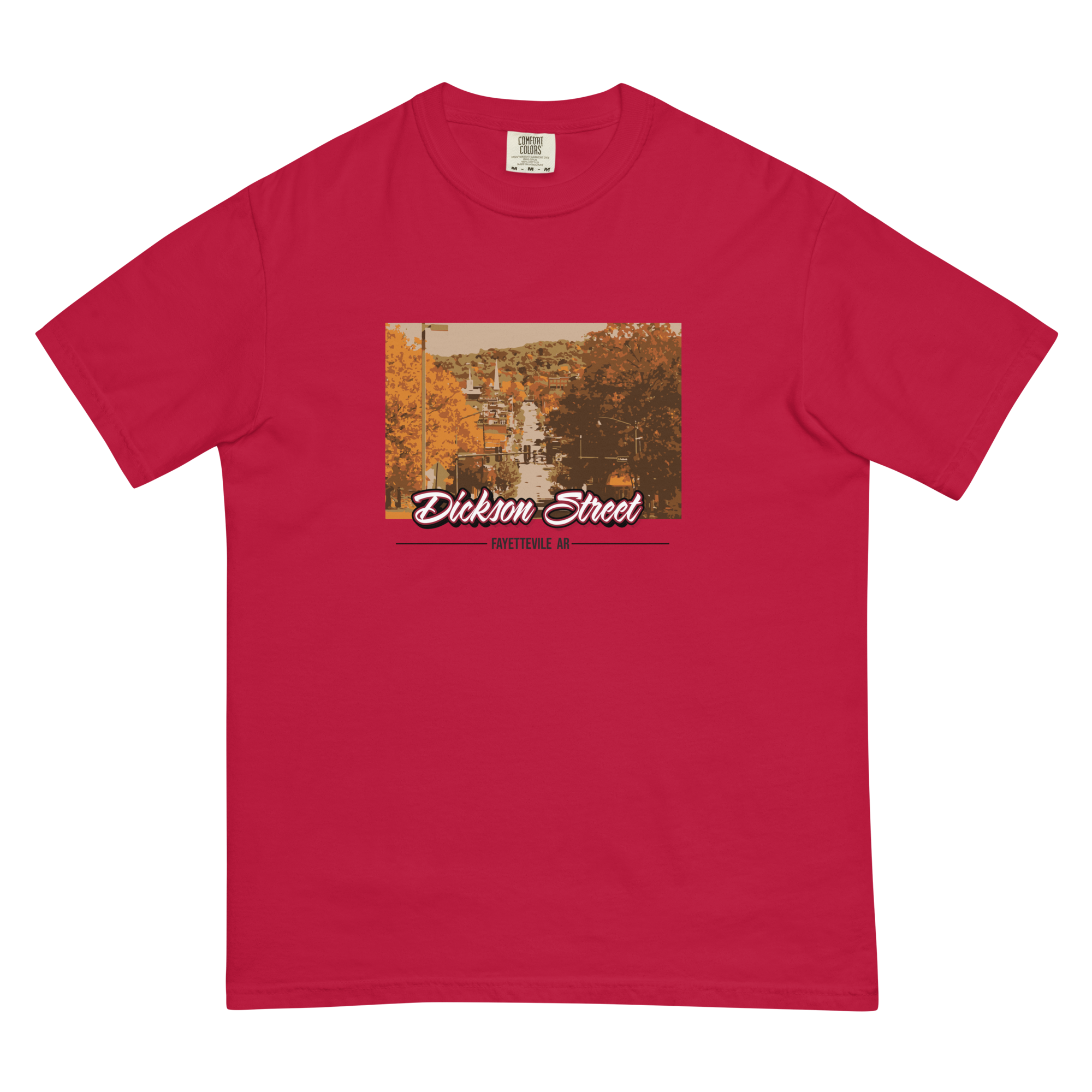 Dickson Street Front Print Men’s Garment-Dyed Heavyweight T-Shirt