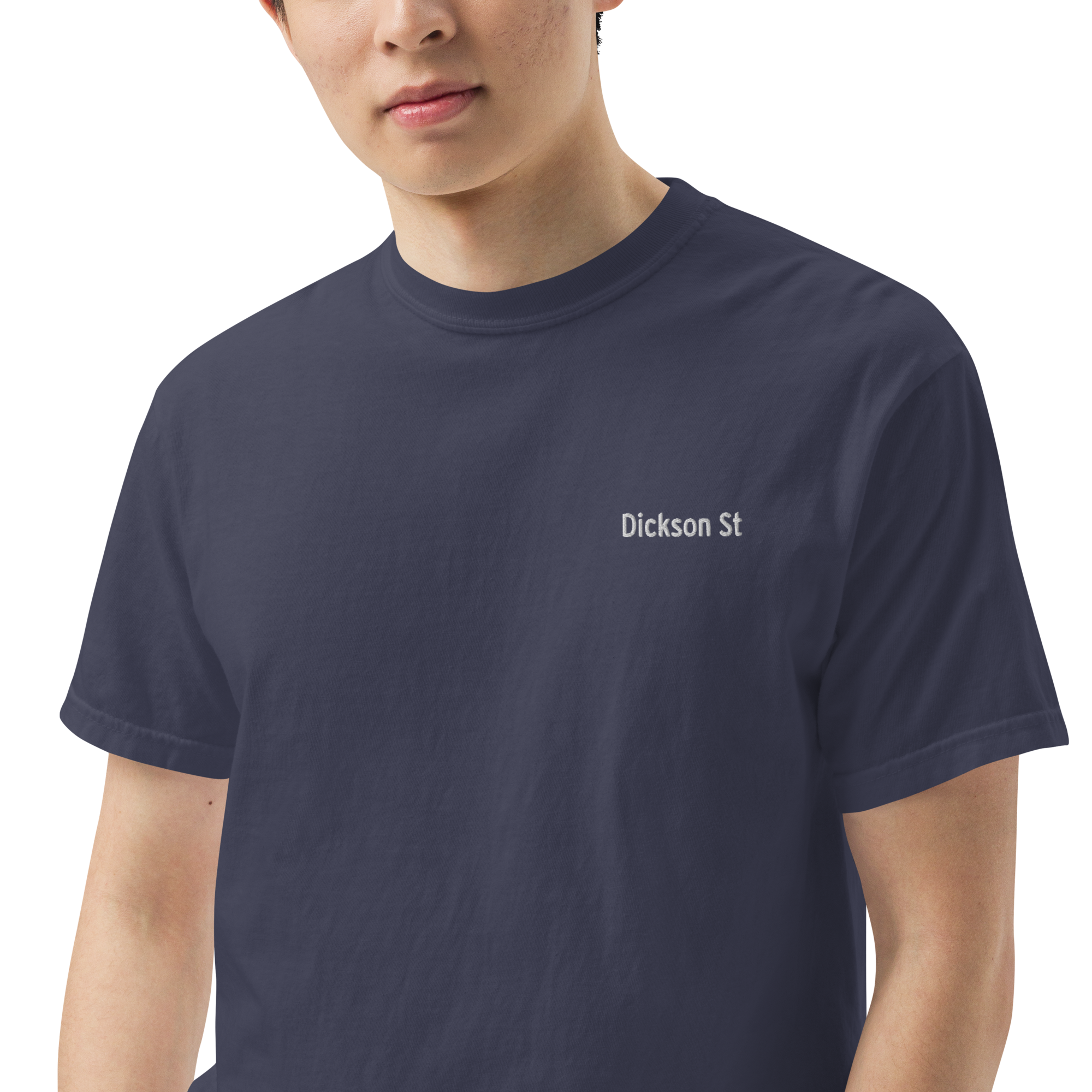 Dickson St Embroidered  Garment-Dyed Heavyweight Men’s T-Shirt