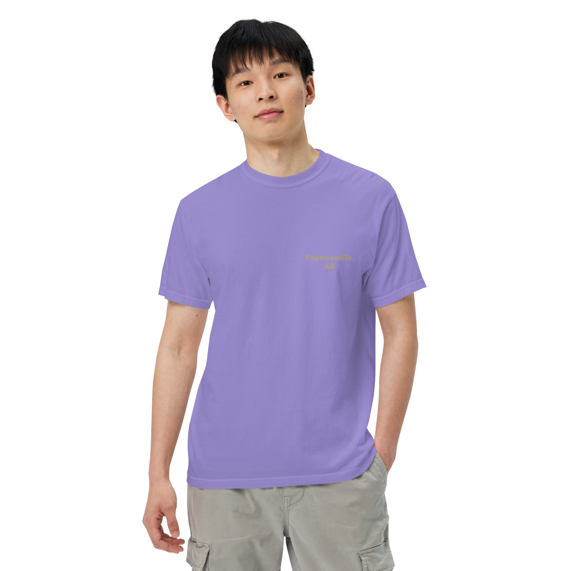 Dickson Street Back Print Men’s Garment-Dyed Heavyweight T-Shirt