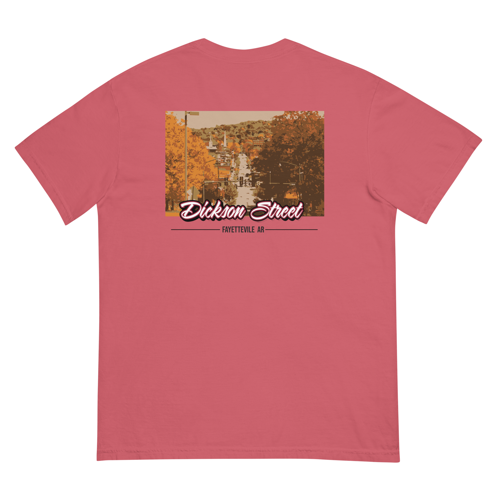 Dickson Street Back Print Men’s Garment-Dyed Heavyweight T-Shirt