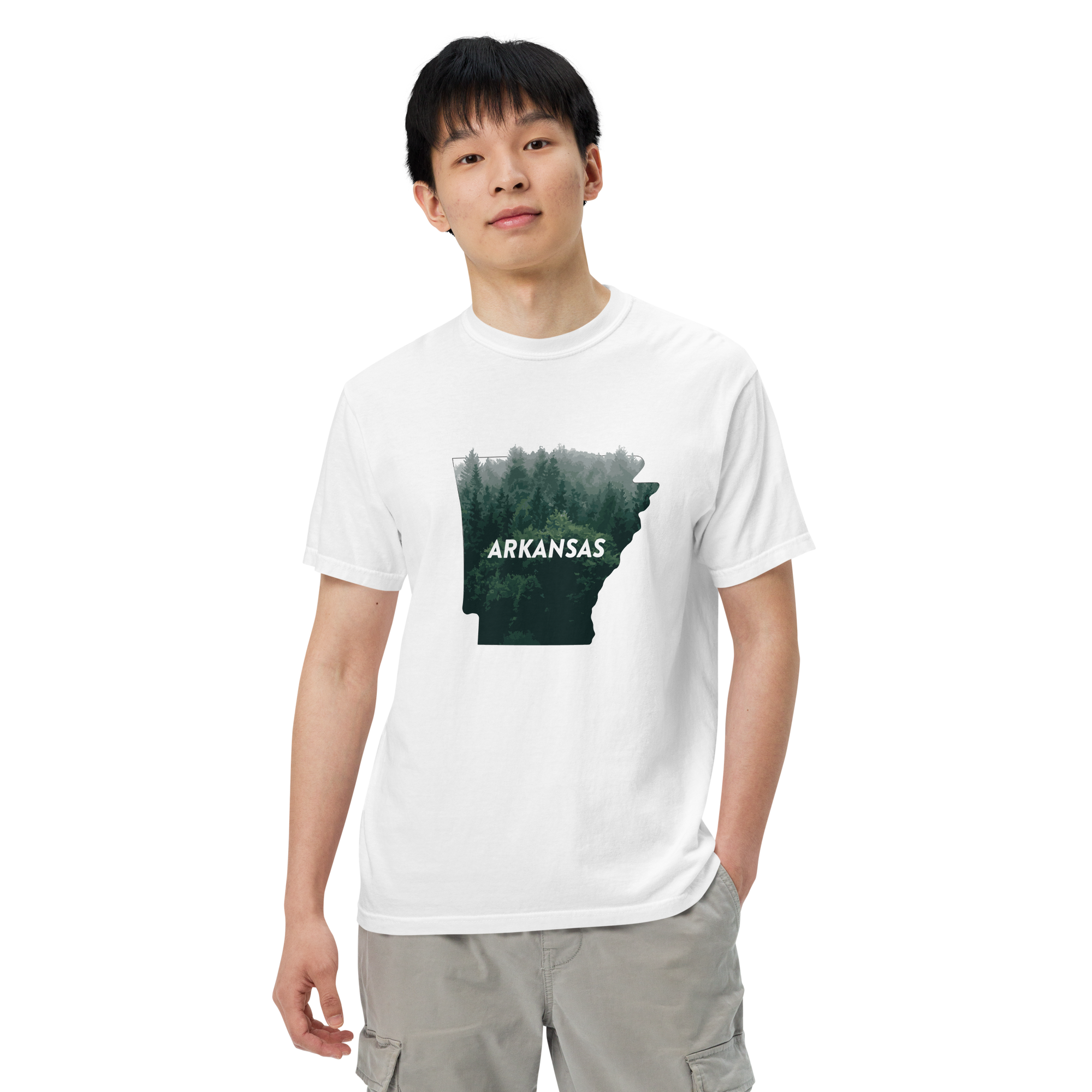Arkansas Forest Men’s Garment-Dyed Heavyweight T-Shirt
