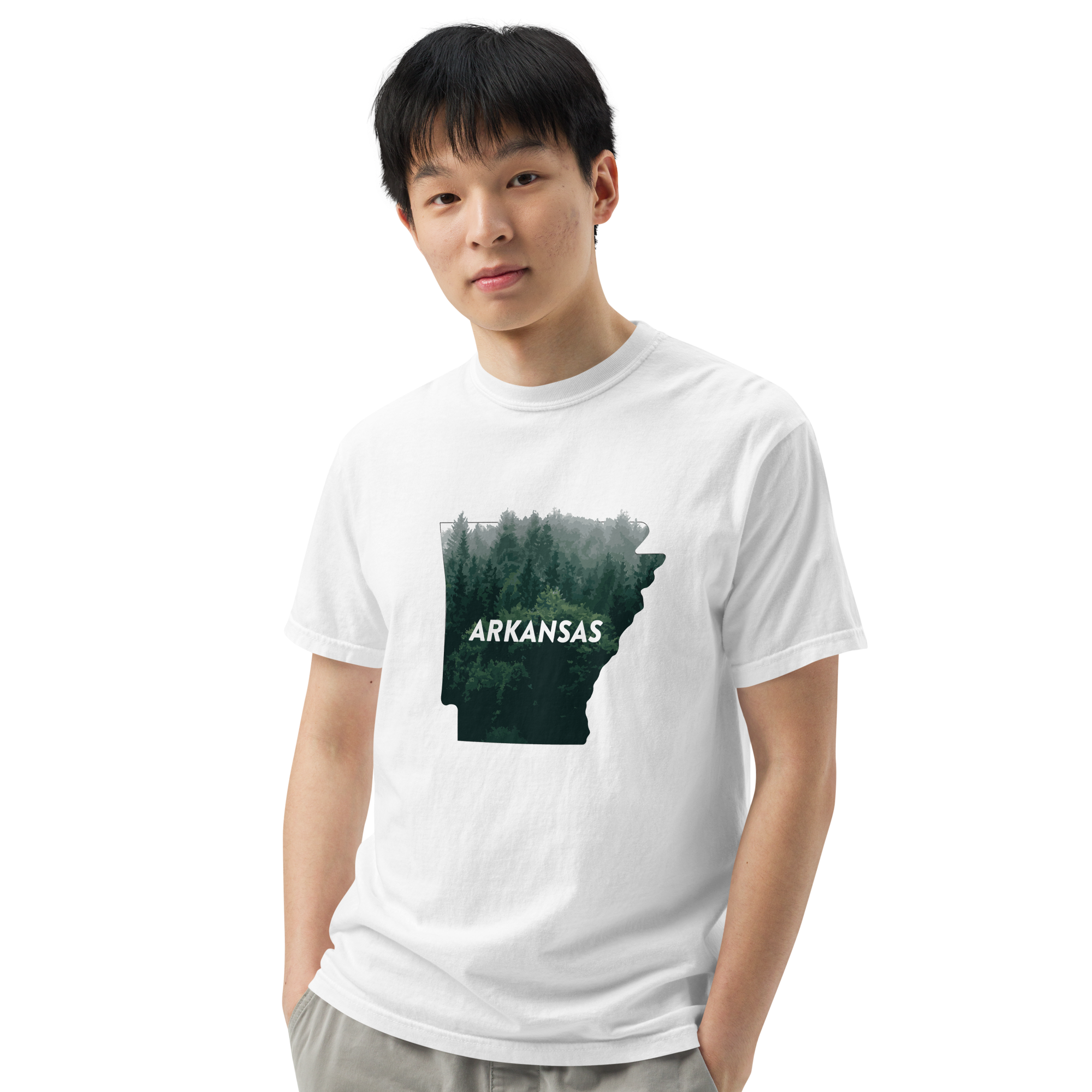 Arkansas Forest Men’s Garment-Dyed Heavyweight T-Shirt