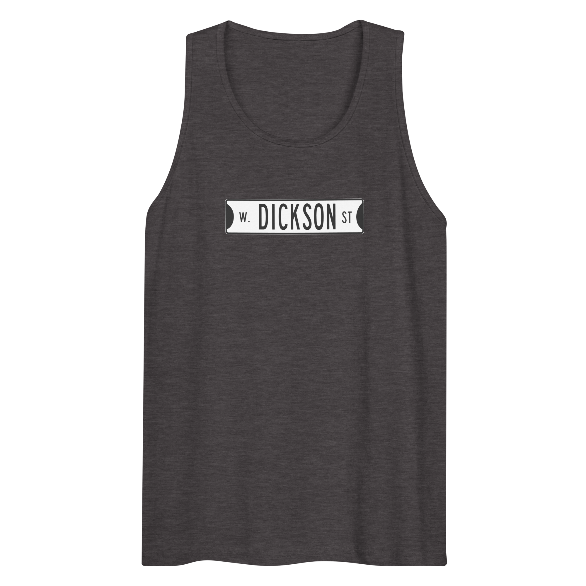 Retro Dickson Street Sign Men’s Premium Tank Top