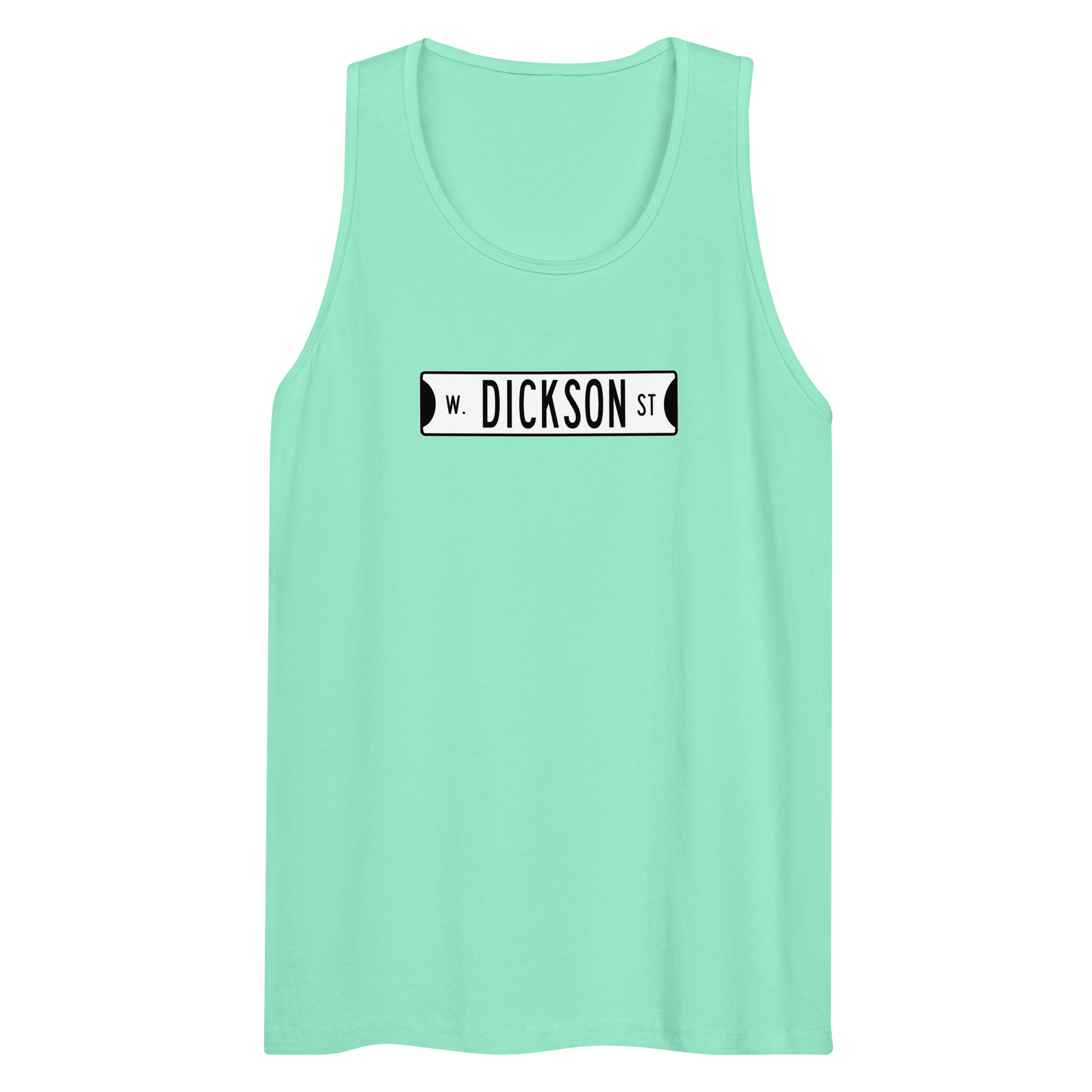 Retro Dickson Street Sign Men’s Premium Tank Top