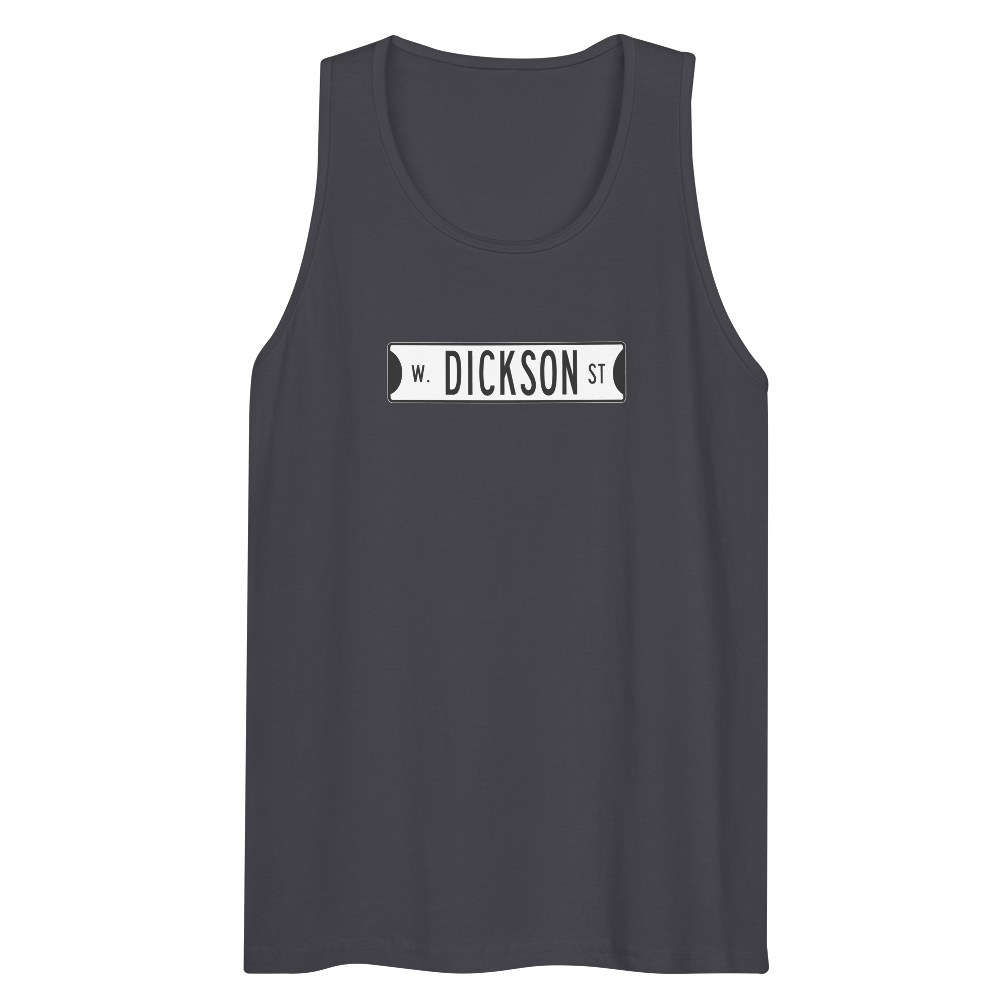 Retro Dickson Street Sign Men’s Premium Tank Top