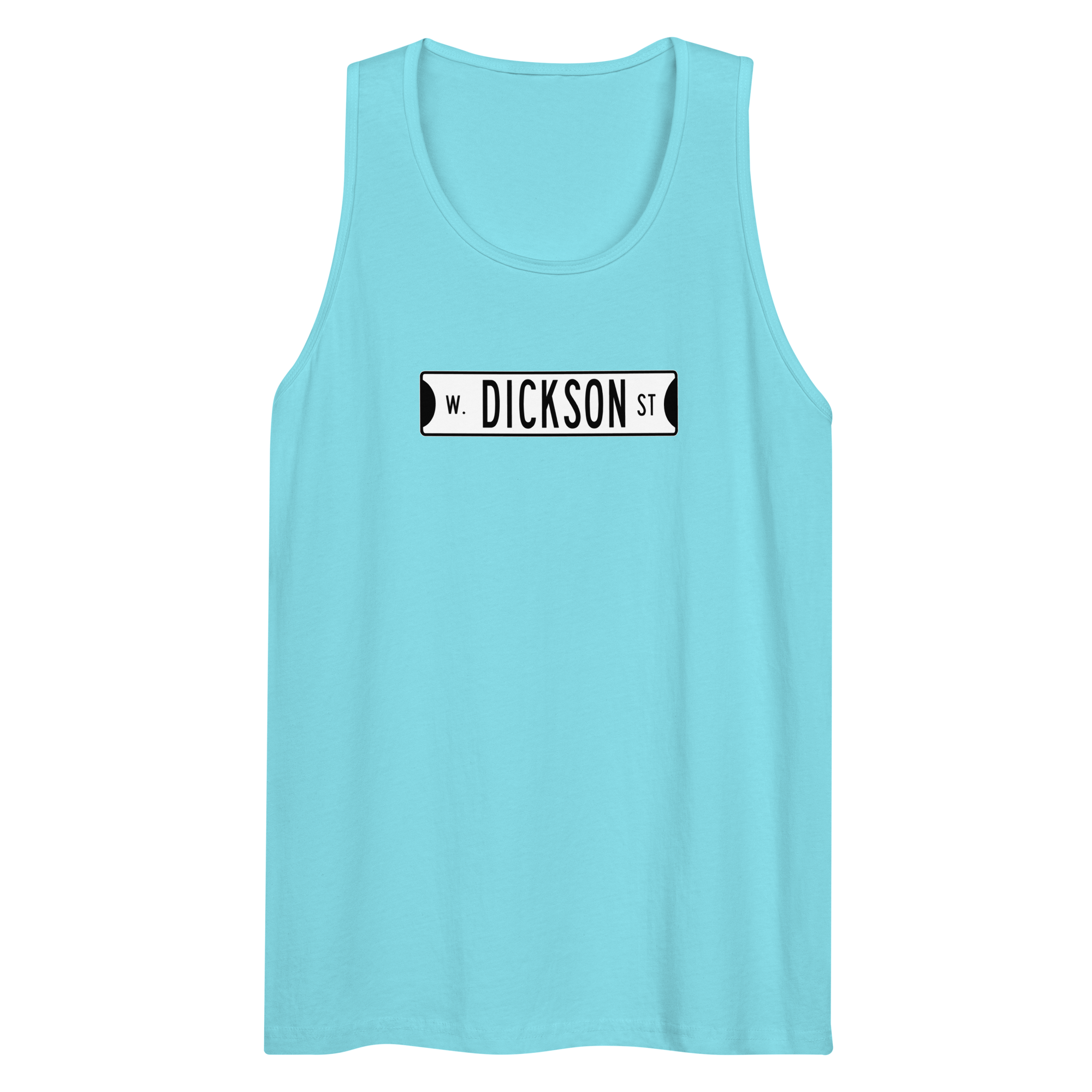 Retro Dickson Street Sign Men’s Premium Tank Top