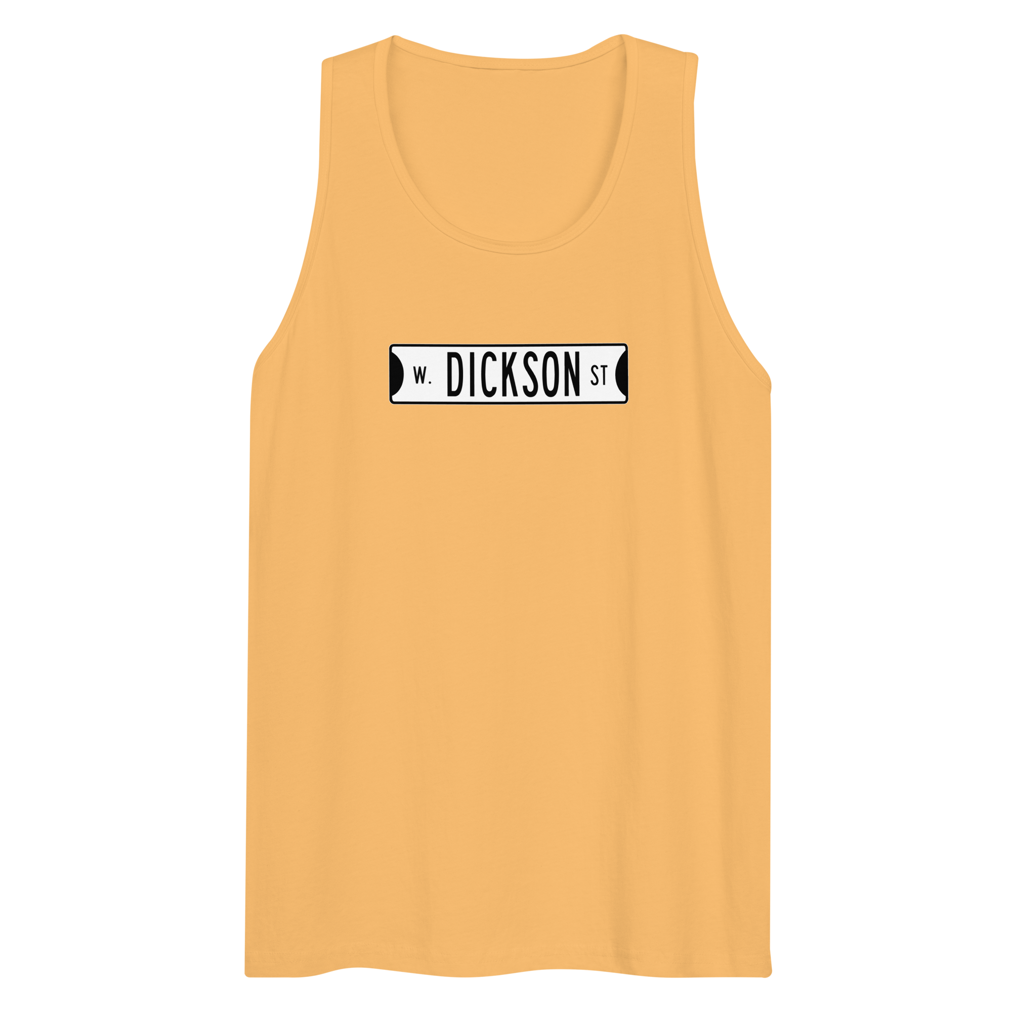 Retro Dickson Street Sign Men’s Premium Tank Top