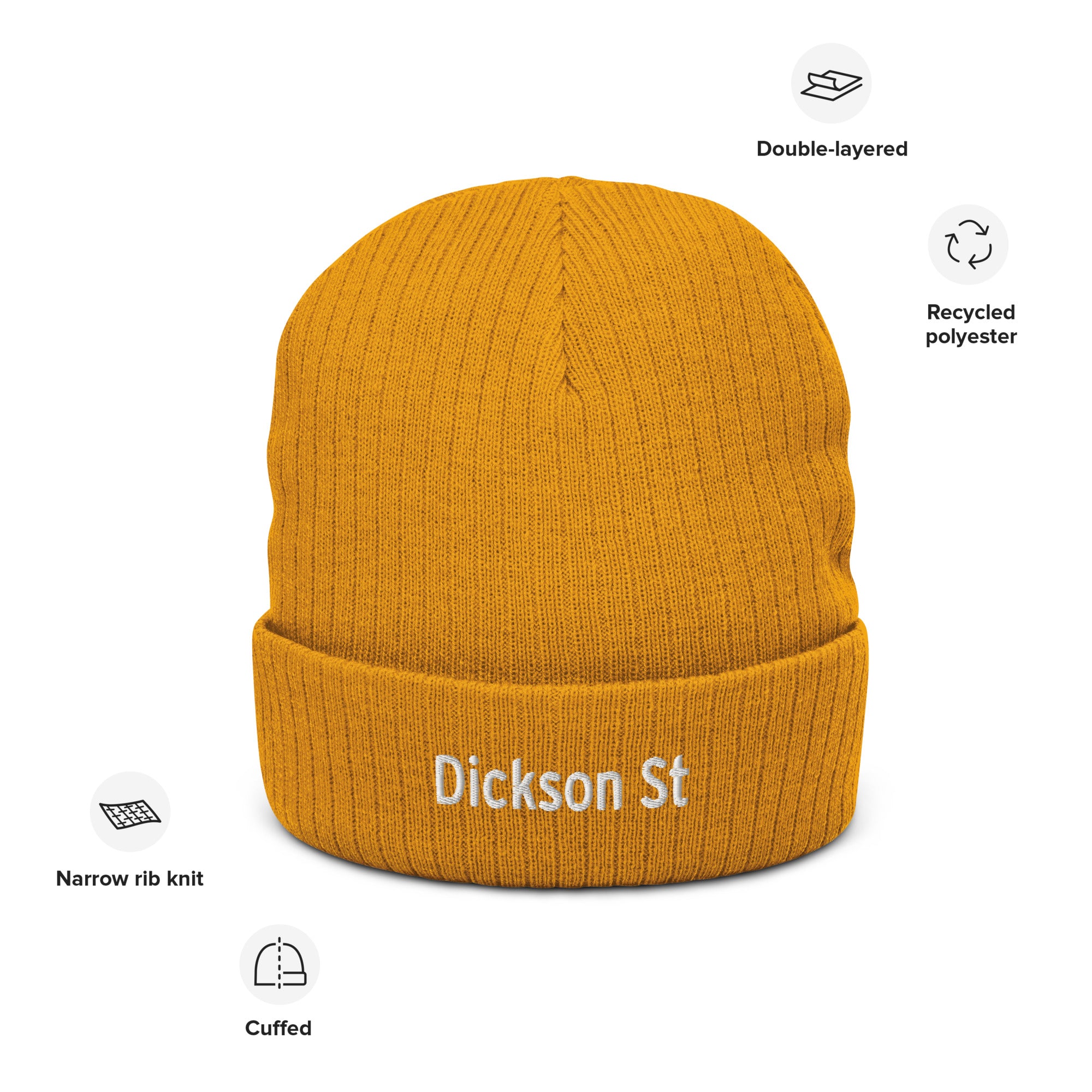 Dickson St Ribbed Knit Beanie