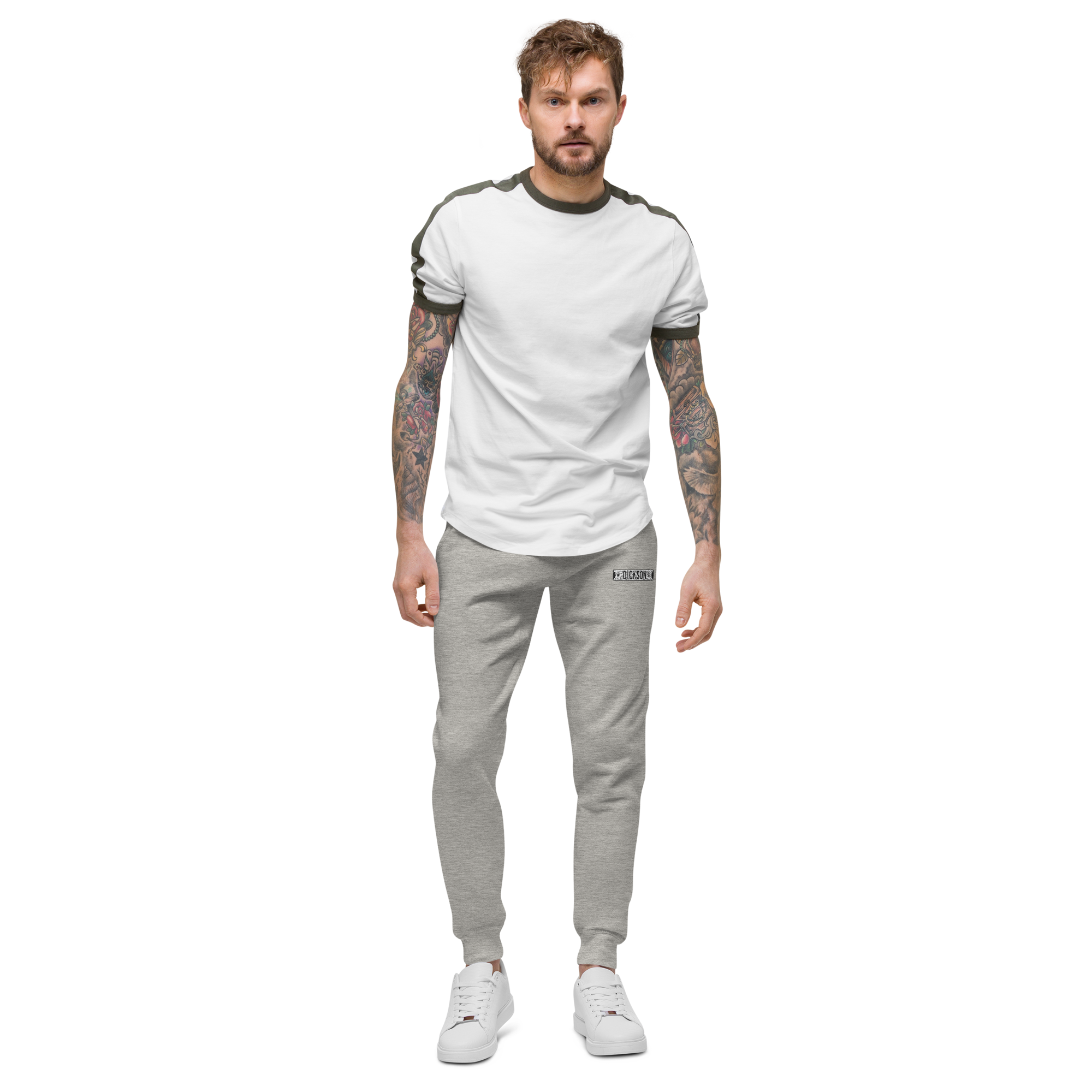 Retro Dickson Street Sign Embroidered Unisex Fleece Sweatpants