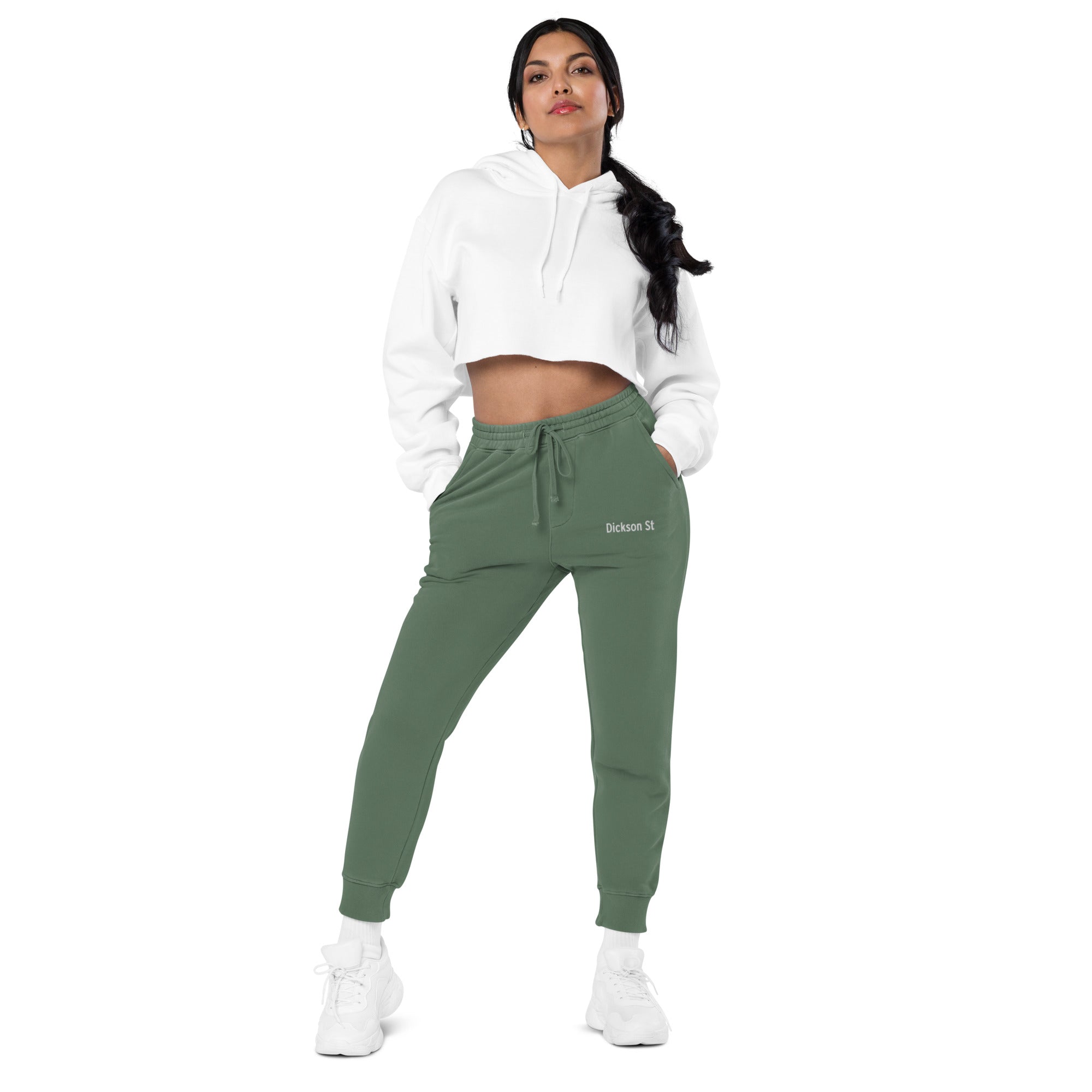 Dickson St Embroidered Unisex Pigment-Dyed Sweatpants