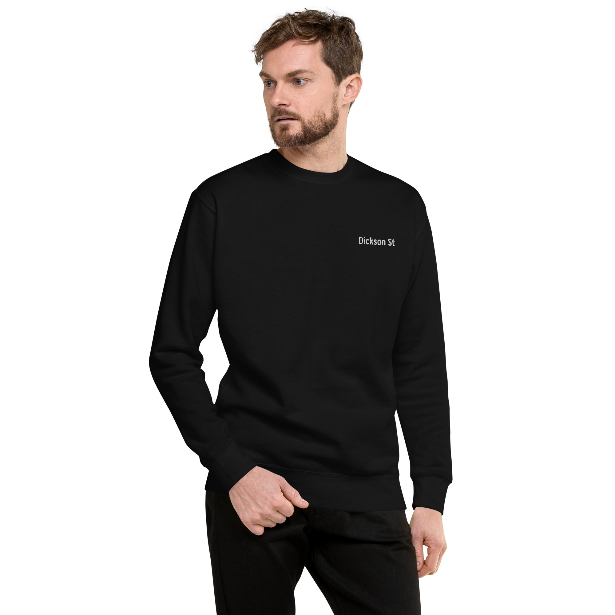 Dickson St Embroidered Unisex Premium Sweatshirt