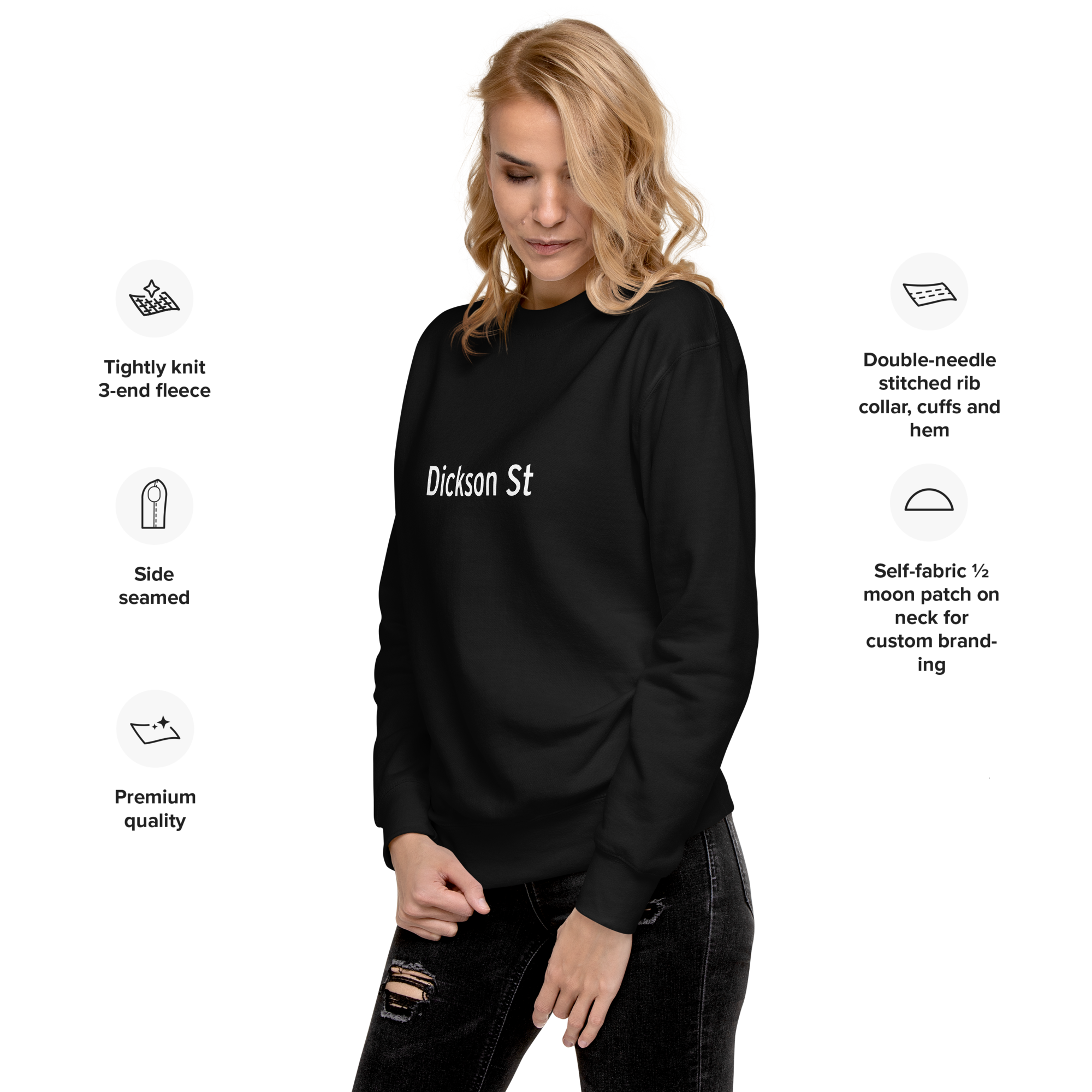 Dickson St Unisex Premium Sweatshirt