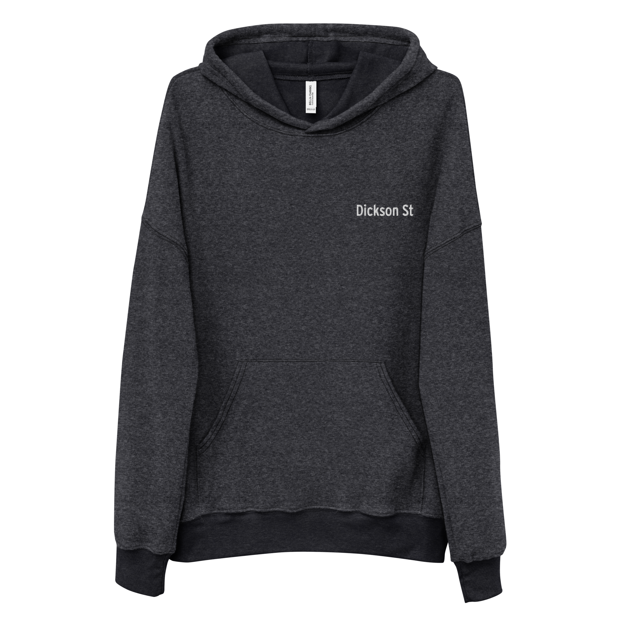 Dickson St Embroidered Unisex Sueded Fleece Hoodie