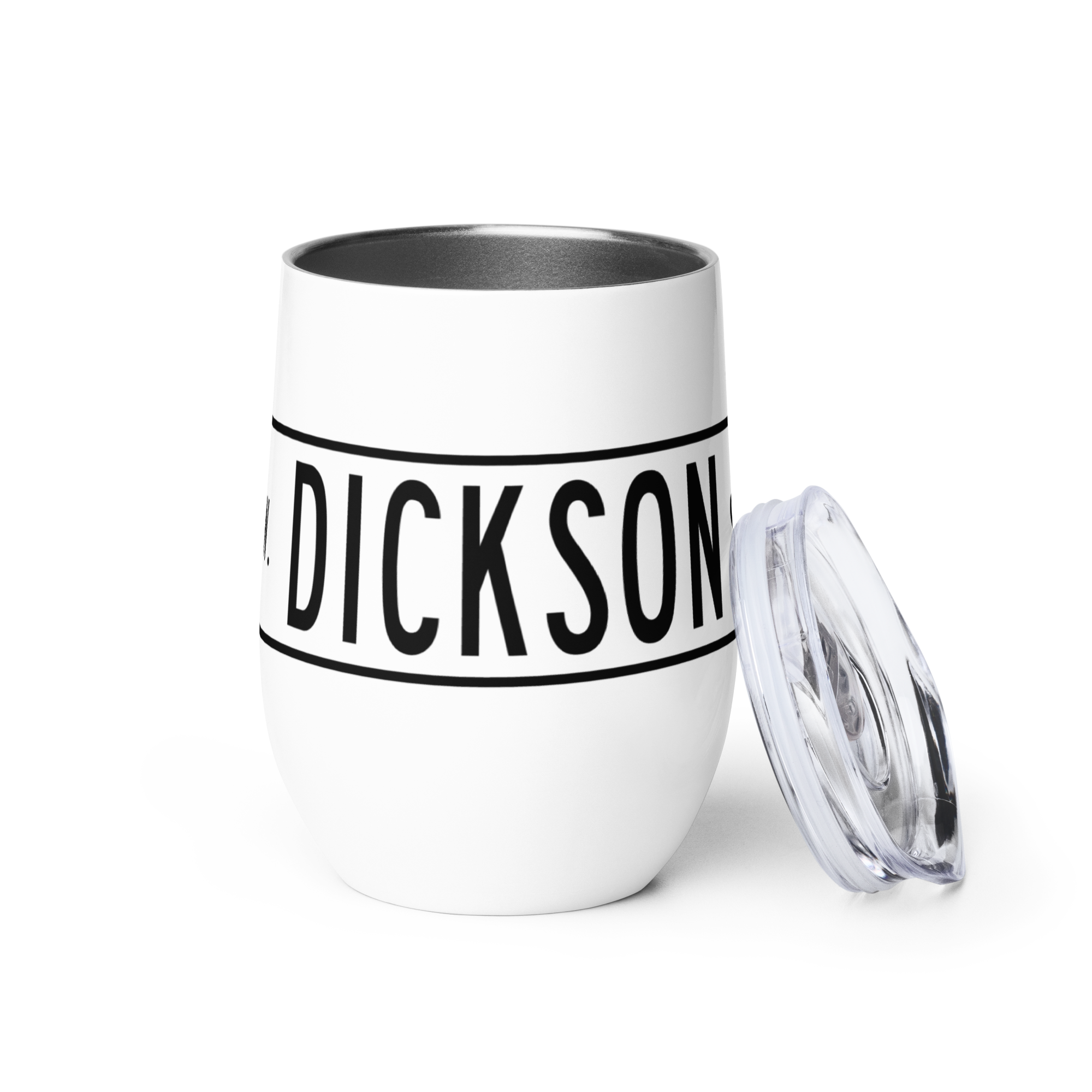 Retro Dickson Street Sign Wine Tumbler